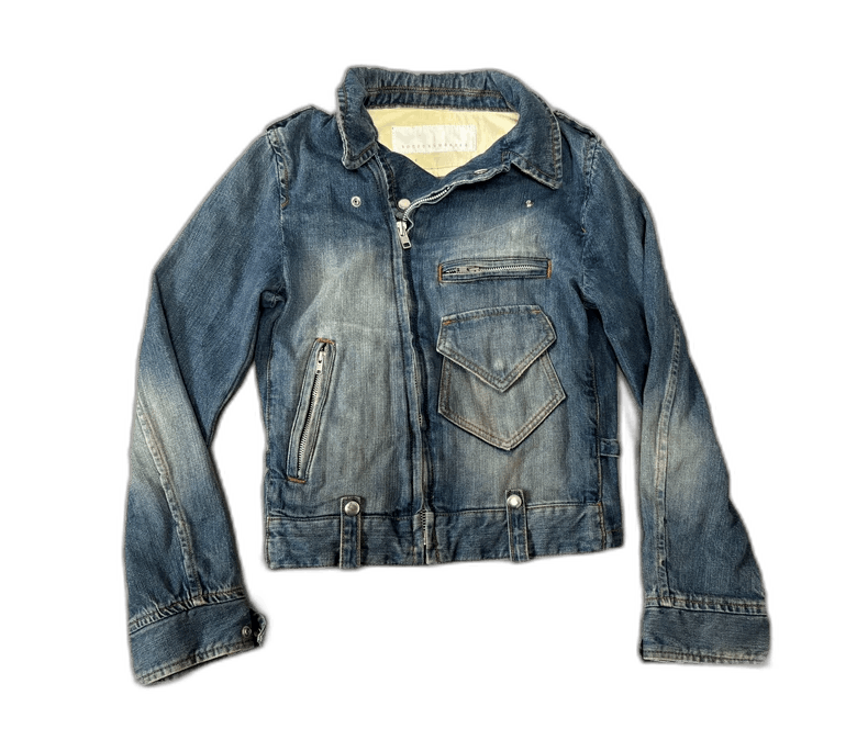 Y's Vintage Denim Jacket with Unique Design Features Size M / US 6-8 / IT 42-44 - 1 Thumbnail