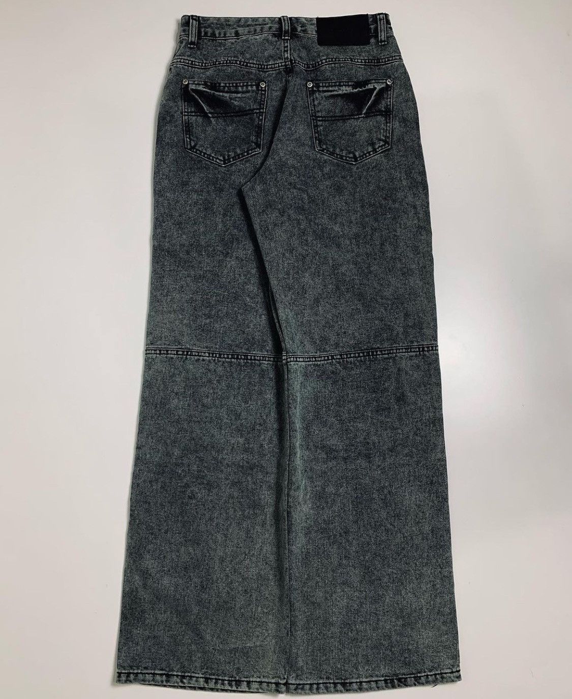 14th Addiction DAMADEN STONE WASH Big Pocke Wide Jeans Size US 30 / EU 46 - 3 Thumbnail