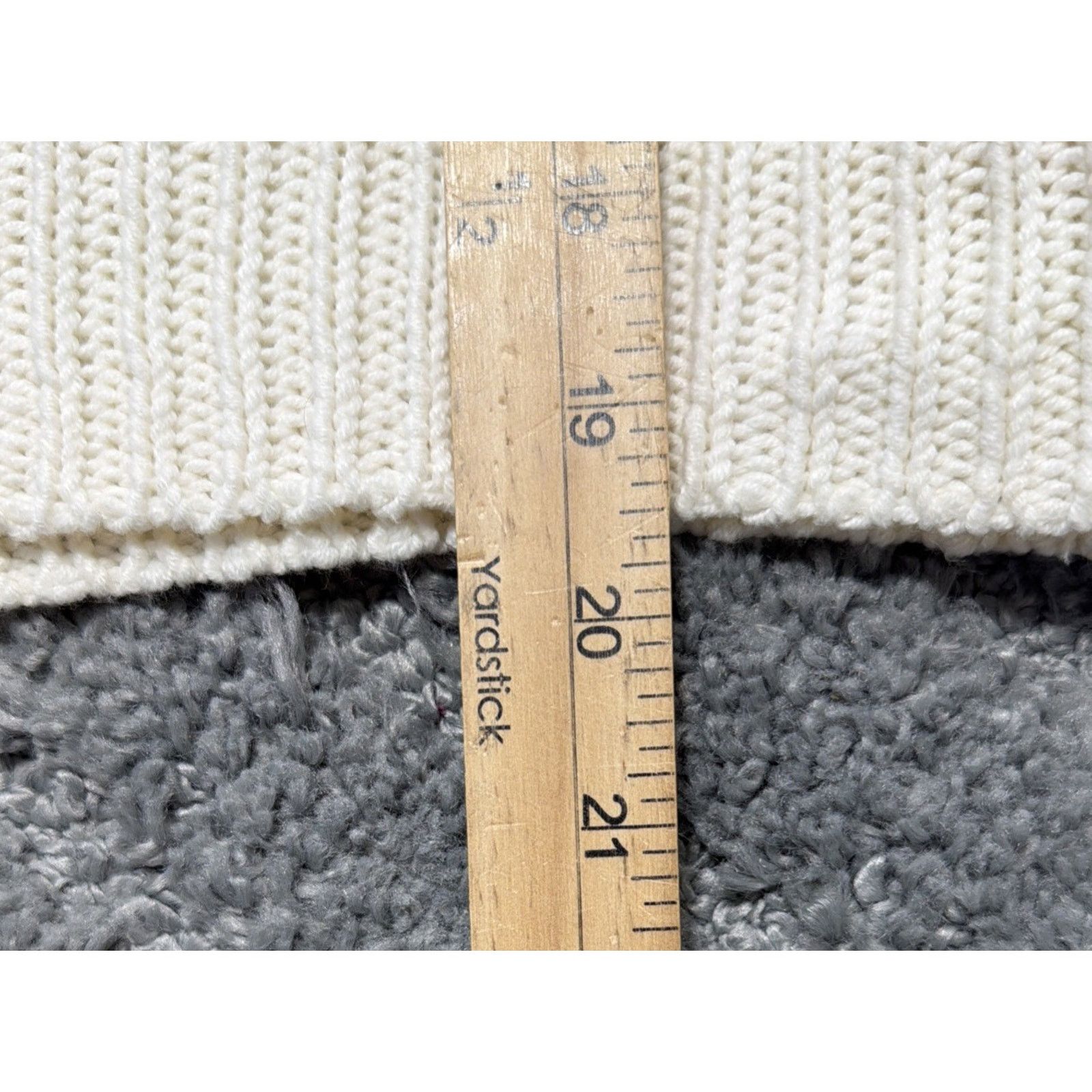 American Eagle Outfitters American Eagle Womens Ivory Knit Oversized Sweater XS Size XS / US 0-2 / IT 36-38 - 5 Thumbnail