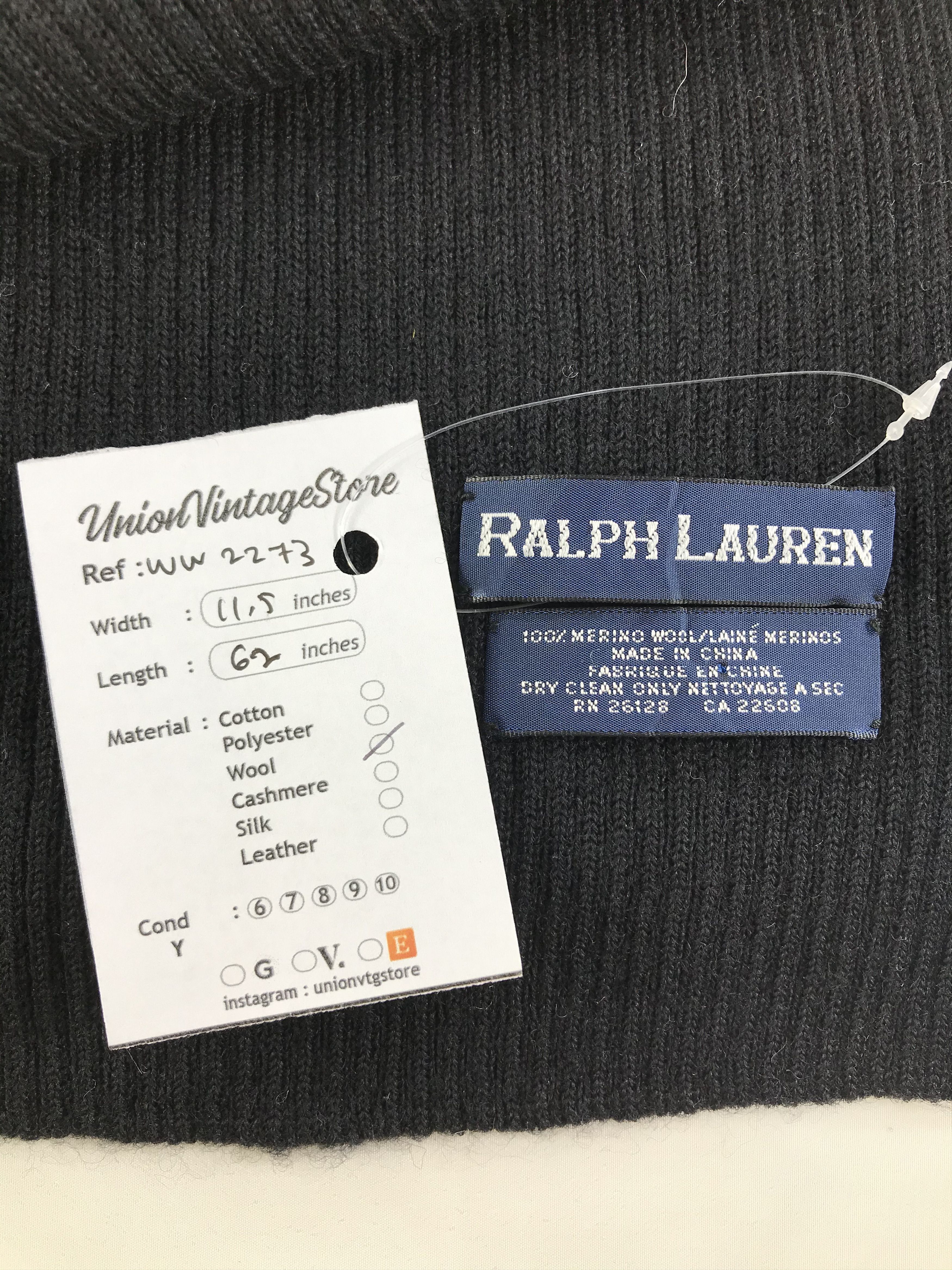 Ralph Lauren × Vintage Ralph Lauren Scarf / Muffler / Neckwear - WW2273 Size ONE SIZE - 5 Thumbnail