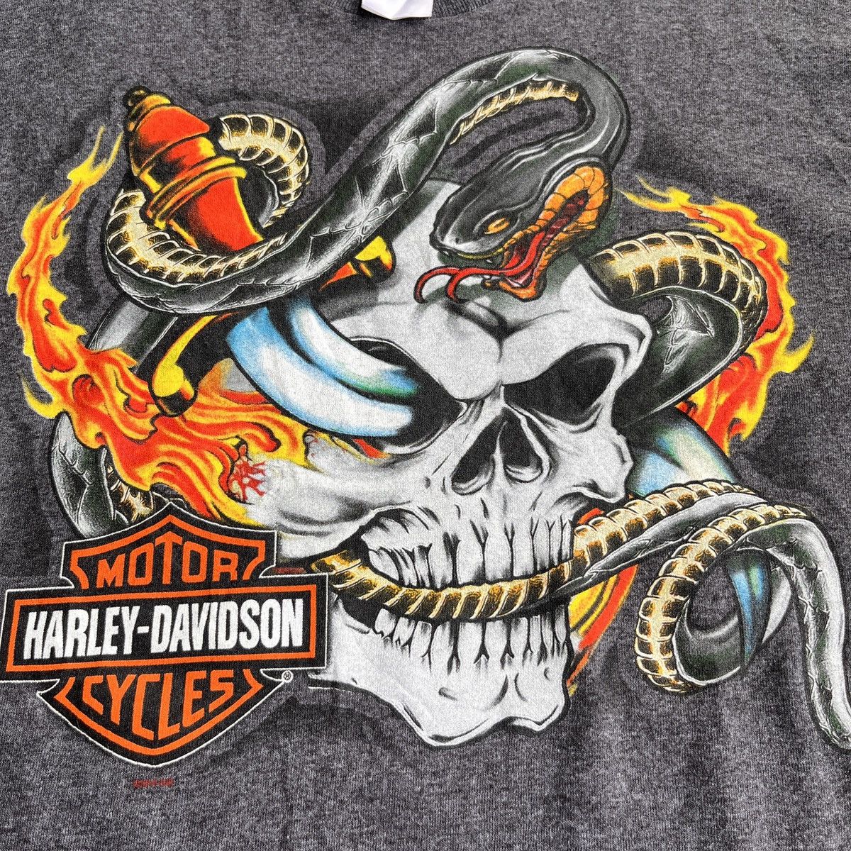 Harley Davidson Harley Davidson Flame Long Sleeve 2009 Size US XXL / EU 58 / 5 - 8 Thumbnail