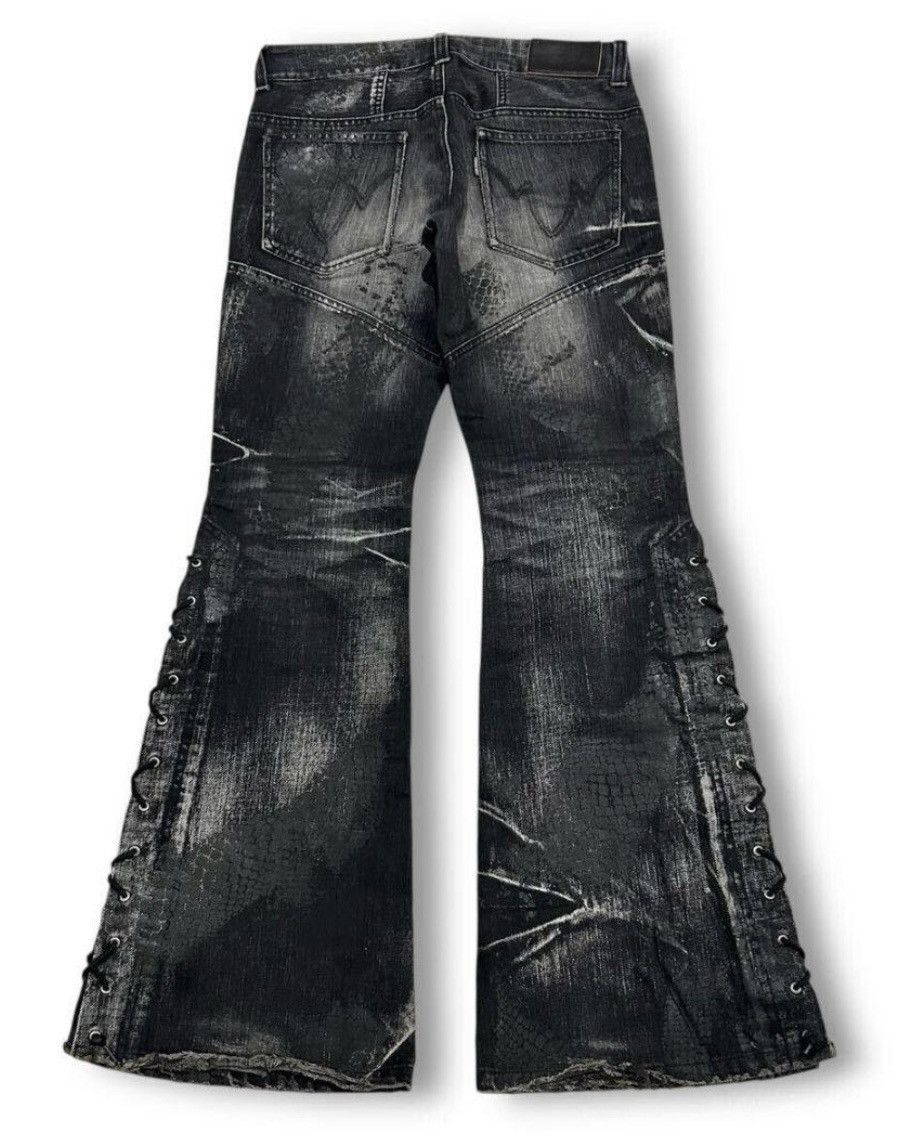 Other Tornado Mart coated wax python lace up denim Size US 30 / EU 46 - 2 Thumbnail