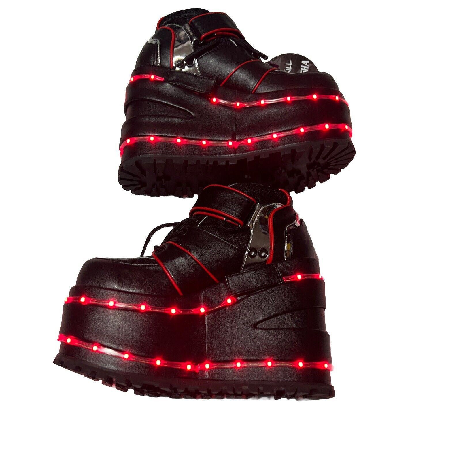 Designer s5 Night Warrior Light Up Platform Inuyasha Dolls Kill Shoes Size US 5 / IT 35 - 1 Thumbnail