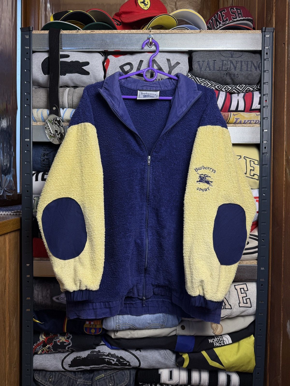 Burberry Burberry Vintage Fleece Zip Up Embroidered Logo Size US M / EU 48-50 / 2 - 1 Thumbnail