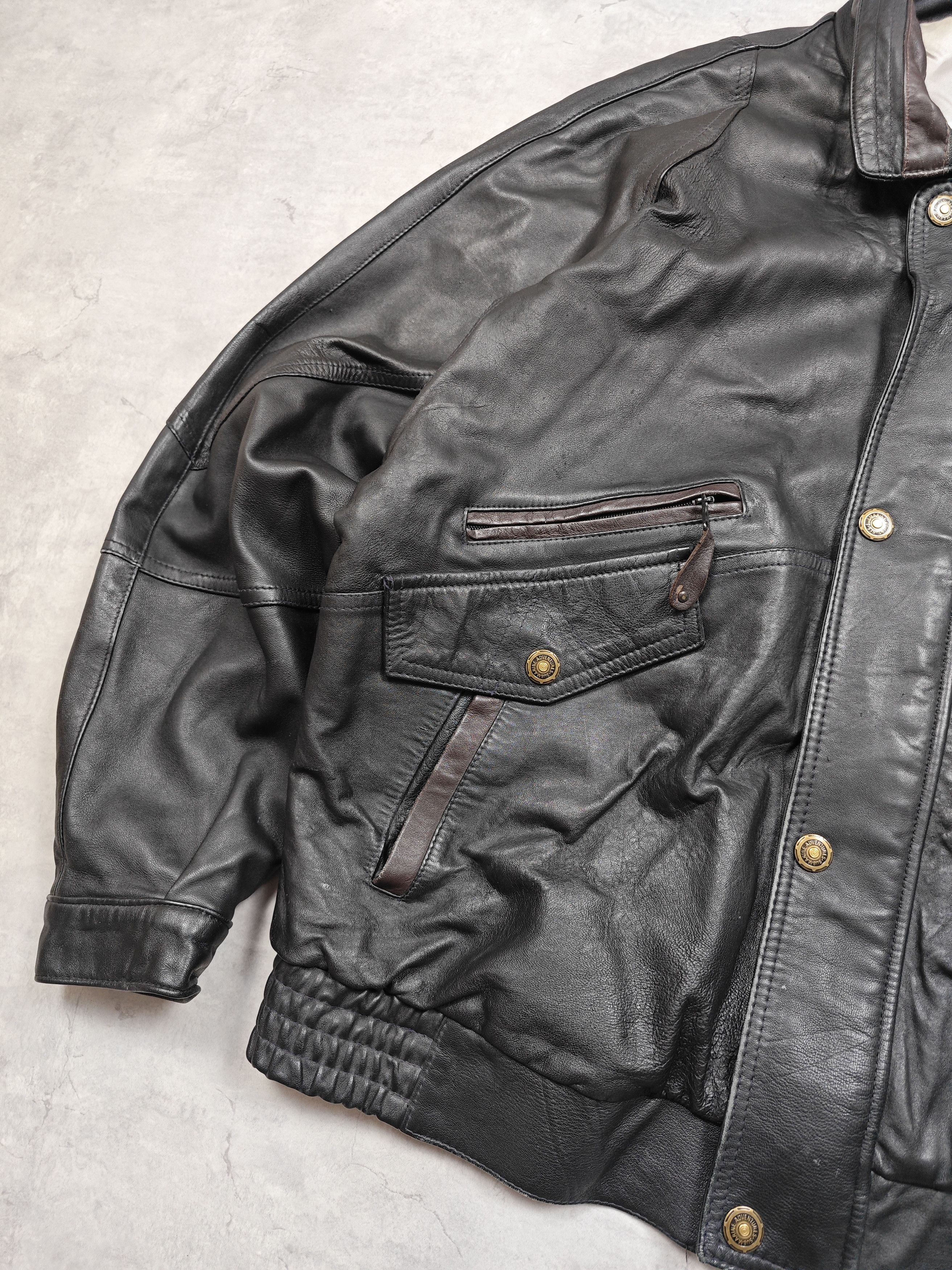 Vintage Vintage Leather Jacket Size US XL / EU 56 / 4 - 2 Thumbnail