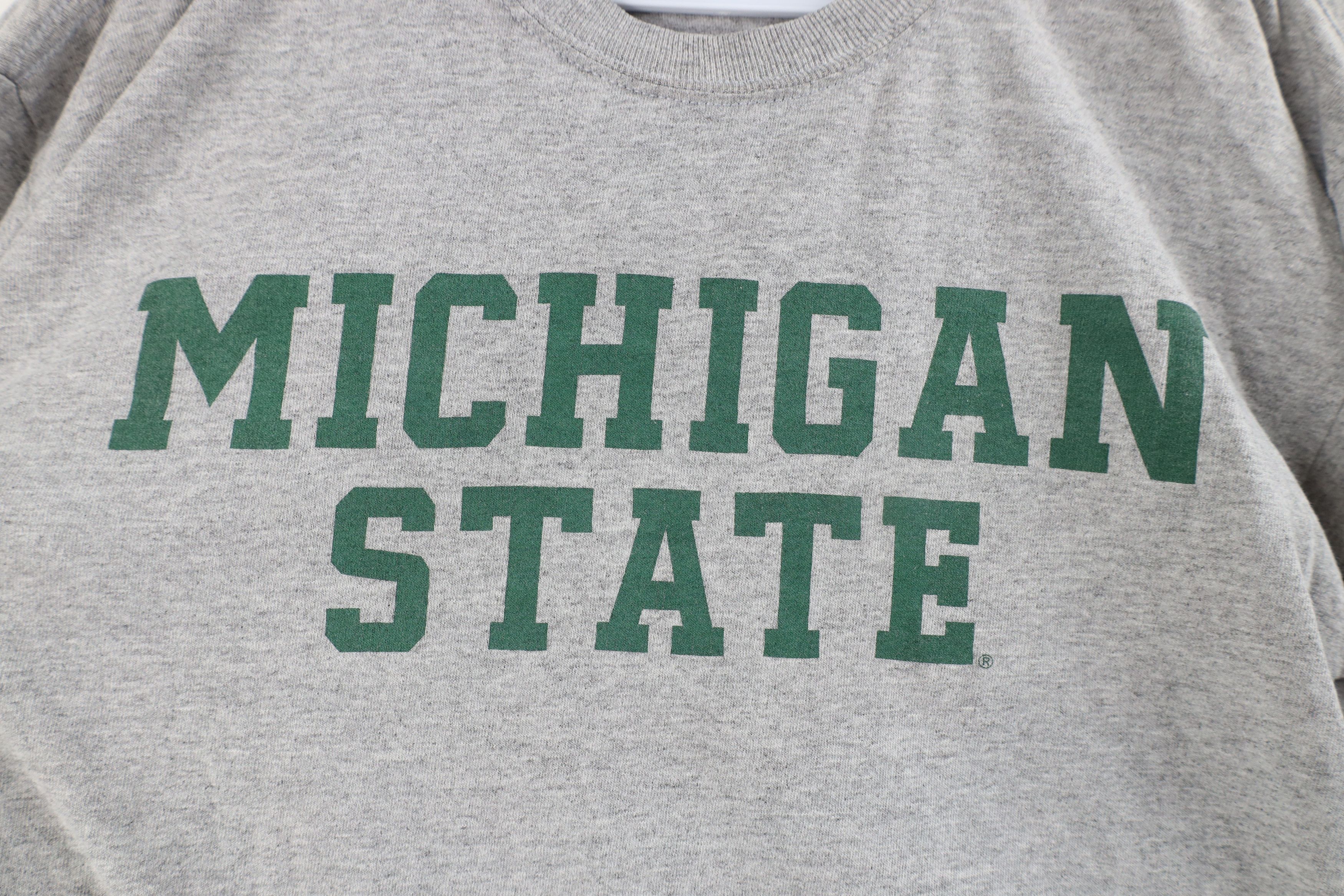 Vintage Vintage Michigan State University Long Sleeve T-Shirt Gray Size US M / EU 48-50 / 2 - 4 Thumbnail