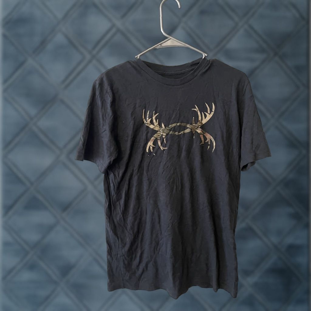 Under Armour Under Armour Hunt Camo Logo T-Shirt Mens Small Black Short Sleeve Size US S / EU 44-46 / 1 - 1 Thumbnail