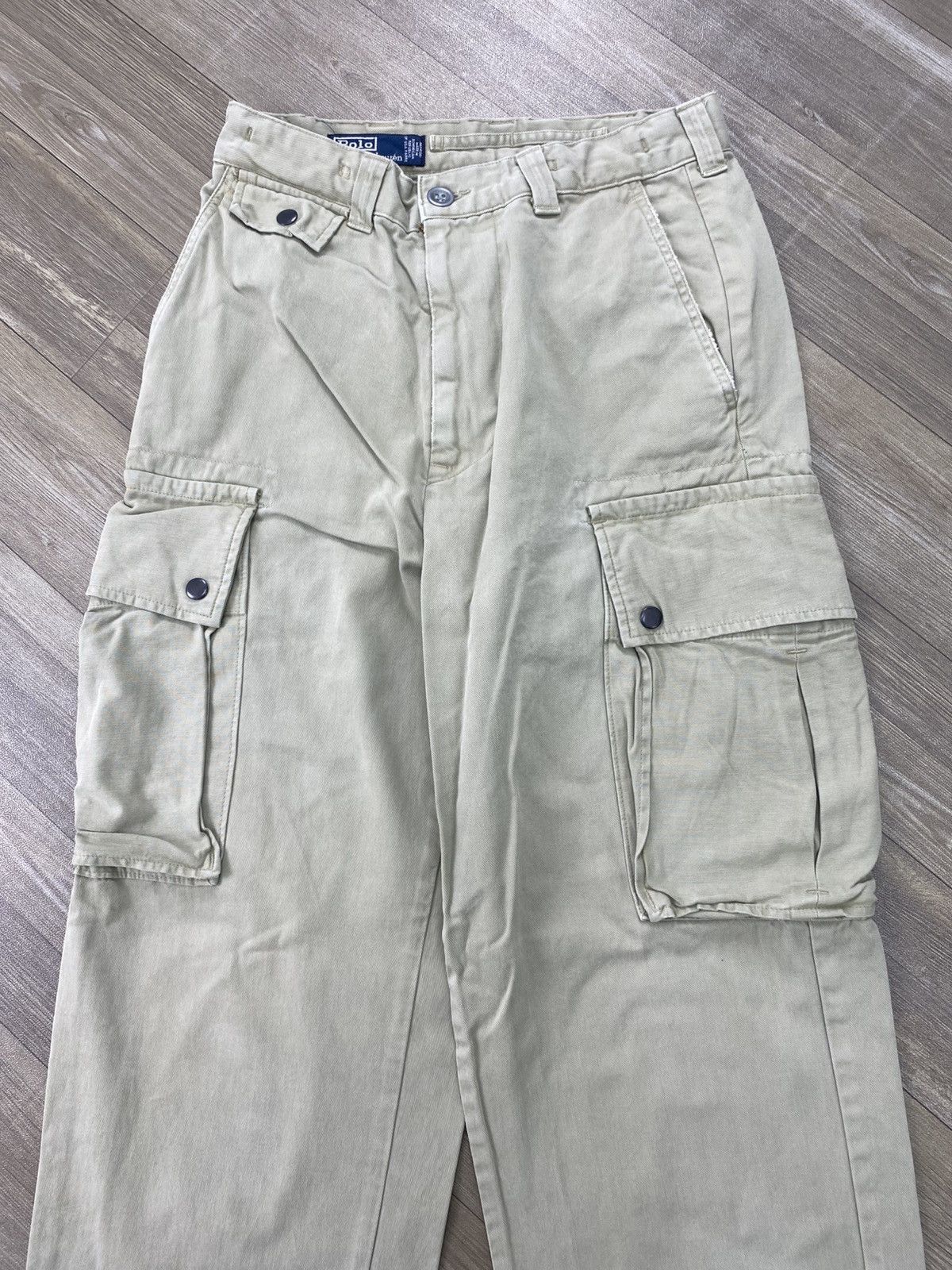 Polo Ralph Lauren Vintage Polo Ralph Lauren Baggy Military 3D Cargo Pants Size US 27 - 2 Thumbnail