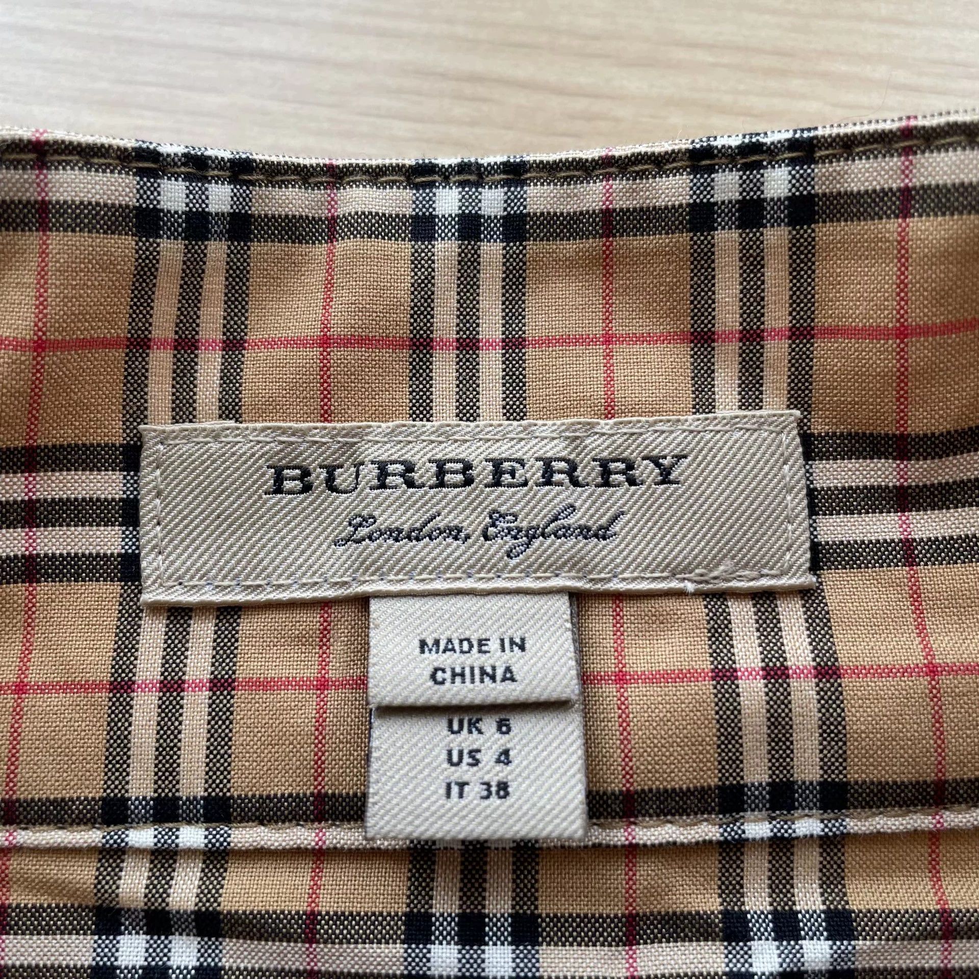 Burberry Burberry 99 new women's yellow check shirt dress 36 Size XS / US 0-2 / IT 36-38 - 4 Thumbnail