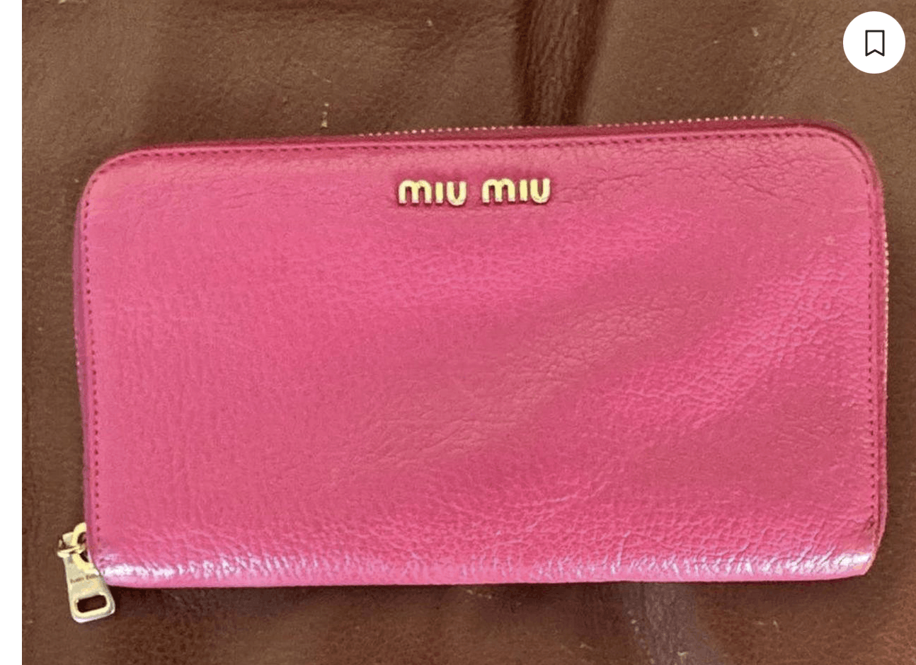 Miu Miu Miu Miu Fuchsia Leather Clutch / Wallet Size ONE SIZE - 1 Thumbnail