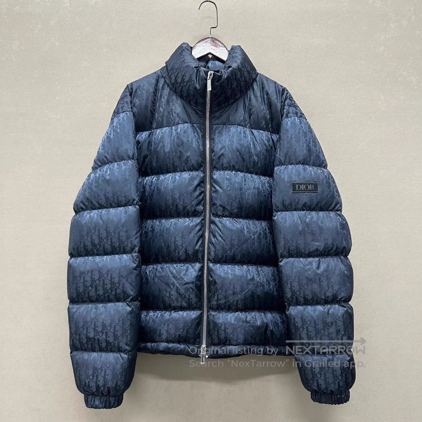 Dior Blue Quilted Puffer Jacket. Size US XXL / EU 58 / 5 - 1 Thumbnail