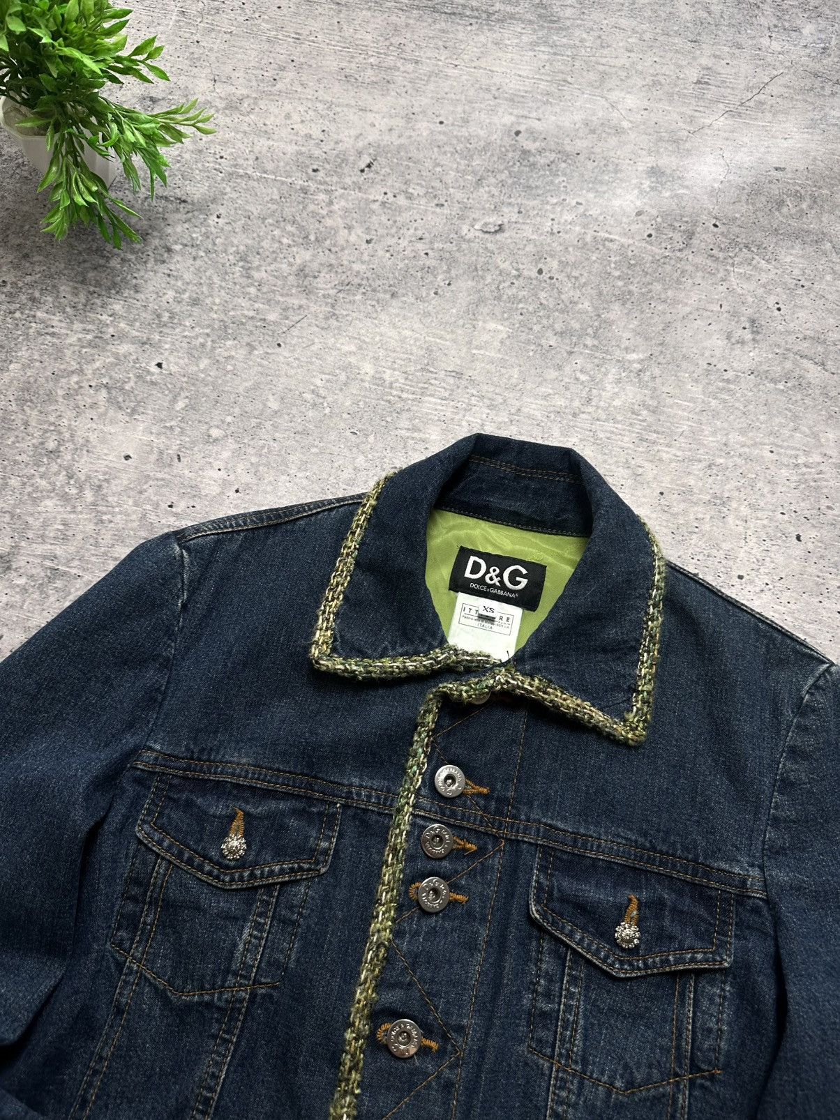 Dolce & Gabbana Vintage Dolce Gabbana Denim Wool Insert D&G Jacket Size XS / US 0-2 / IT 36-38 - 4 Thumbnail