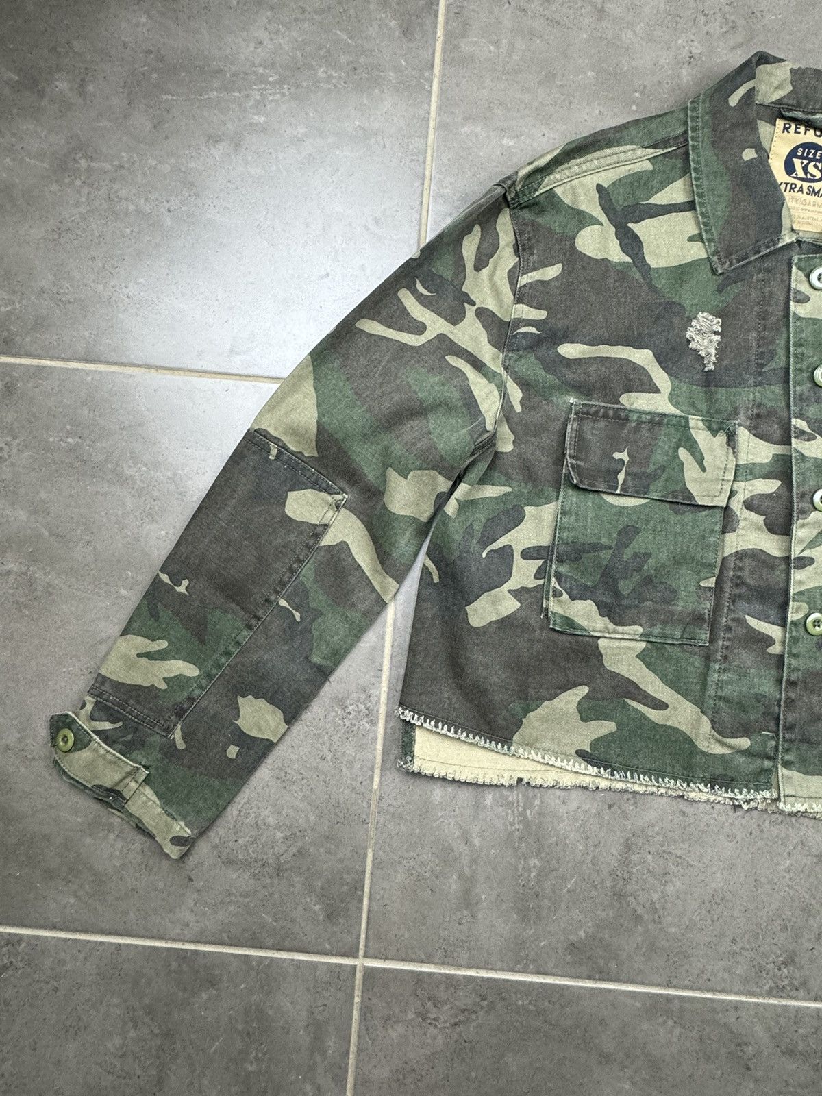 Vintage Refuge. XS size women’s military jumper (jacket) Size XS / US 0-2 / IT 36-38 - 3 Thumbnail