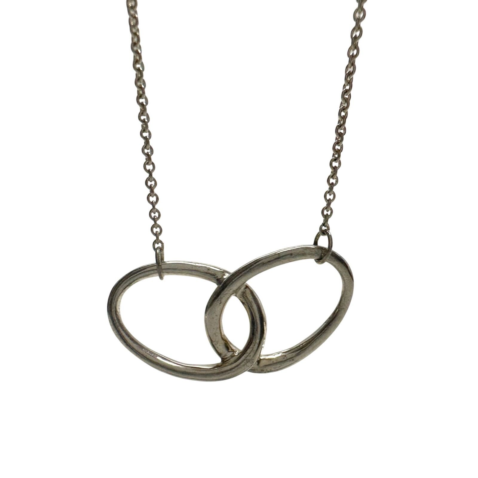 Tiffany & Co. Tiffany and Co Elsa Peretti Large Double Loop Necklace 15" Size ONE SIZE - 1 Thumbnail