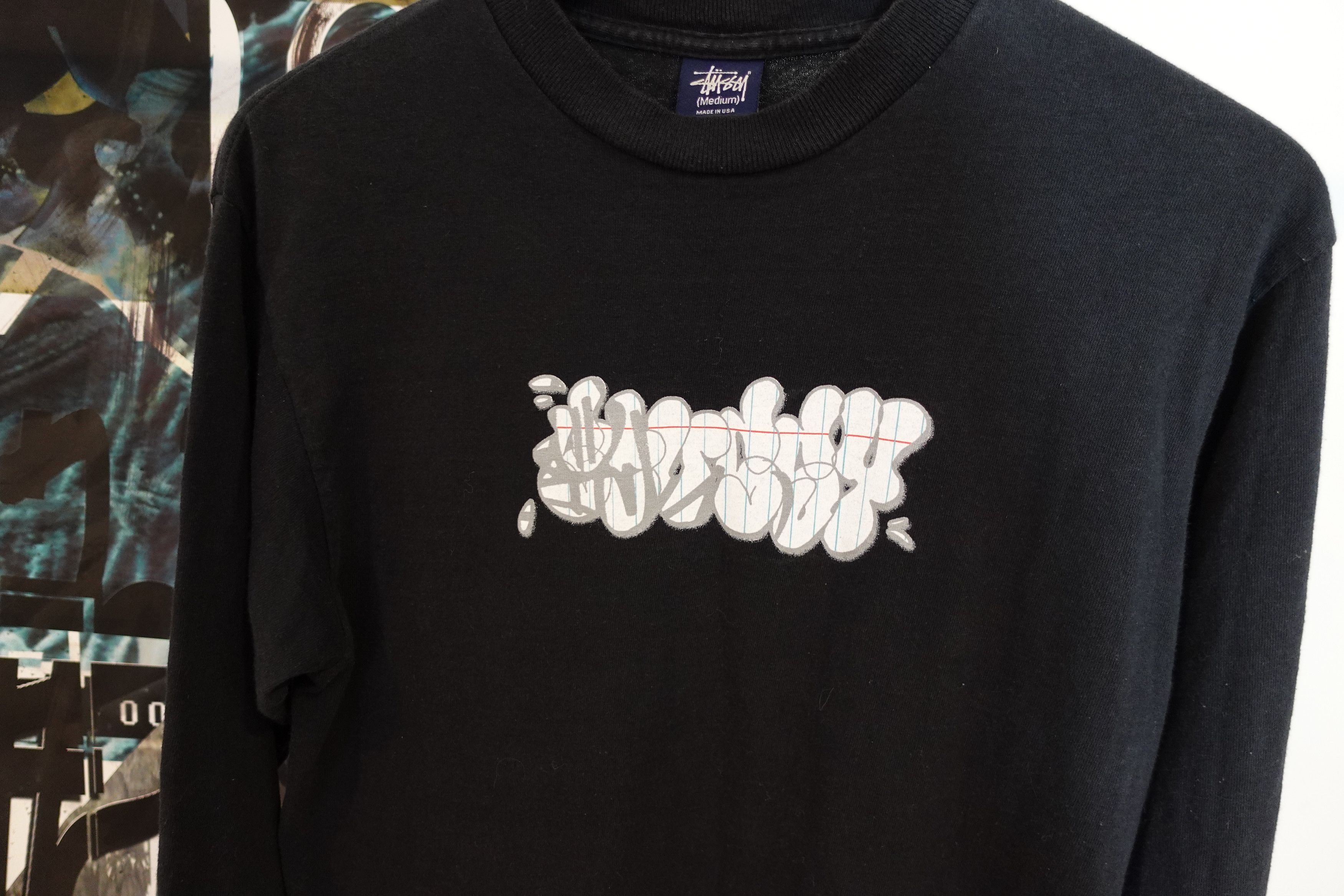 Stussy Vintage 2001 Stussy Box Logo Graffiti Tee Size US M / EU 48-50 / 2 - 5 Thumbnail
