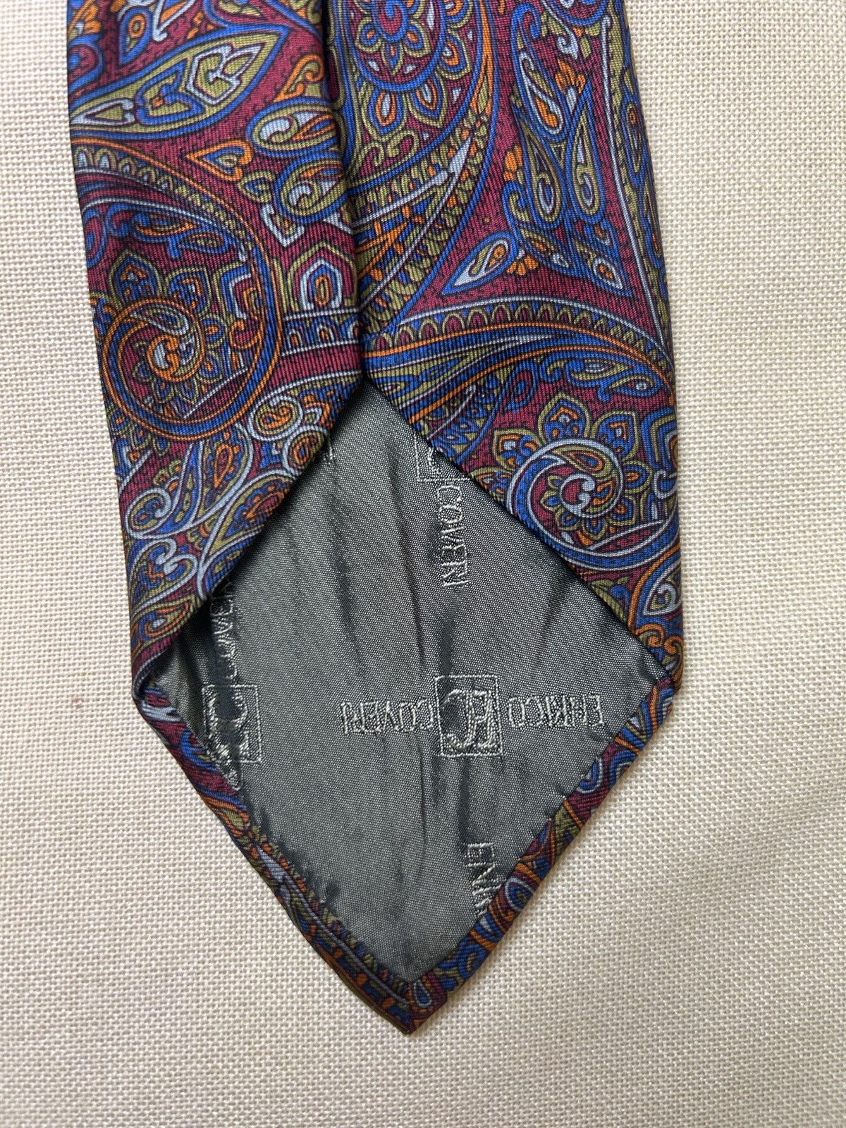 Enrico Coveri Enrico Coveri paisley multicolor Silk Mens Tie Size ONE SIZE - 6 Thumbnail