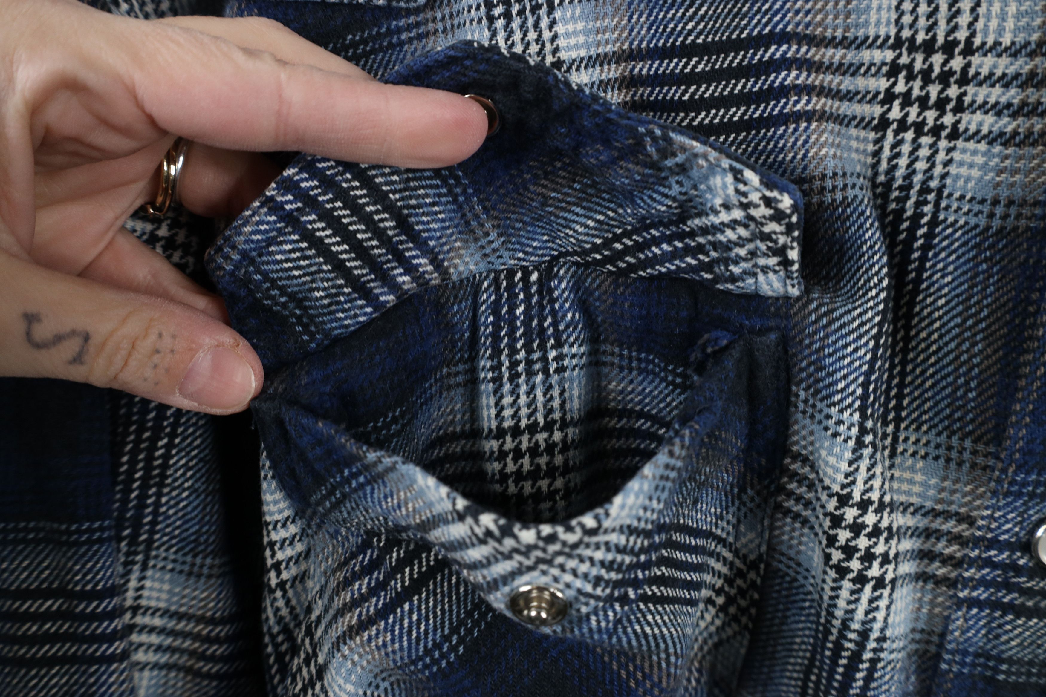 Vintage Vintage 90s Streetwear Cowboy Flannel Snap Button Shirt Size US XL / EU 56 / 4 - 6 Thumbnail