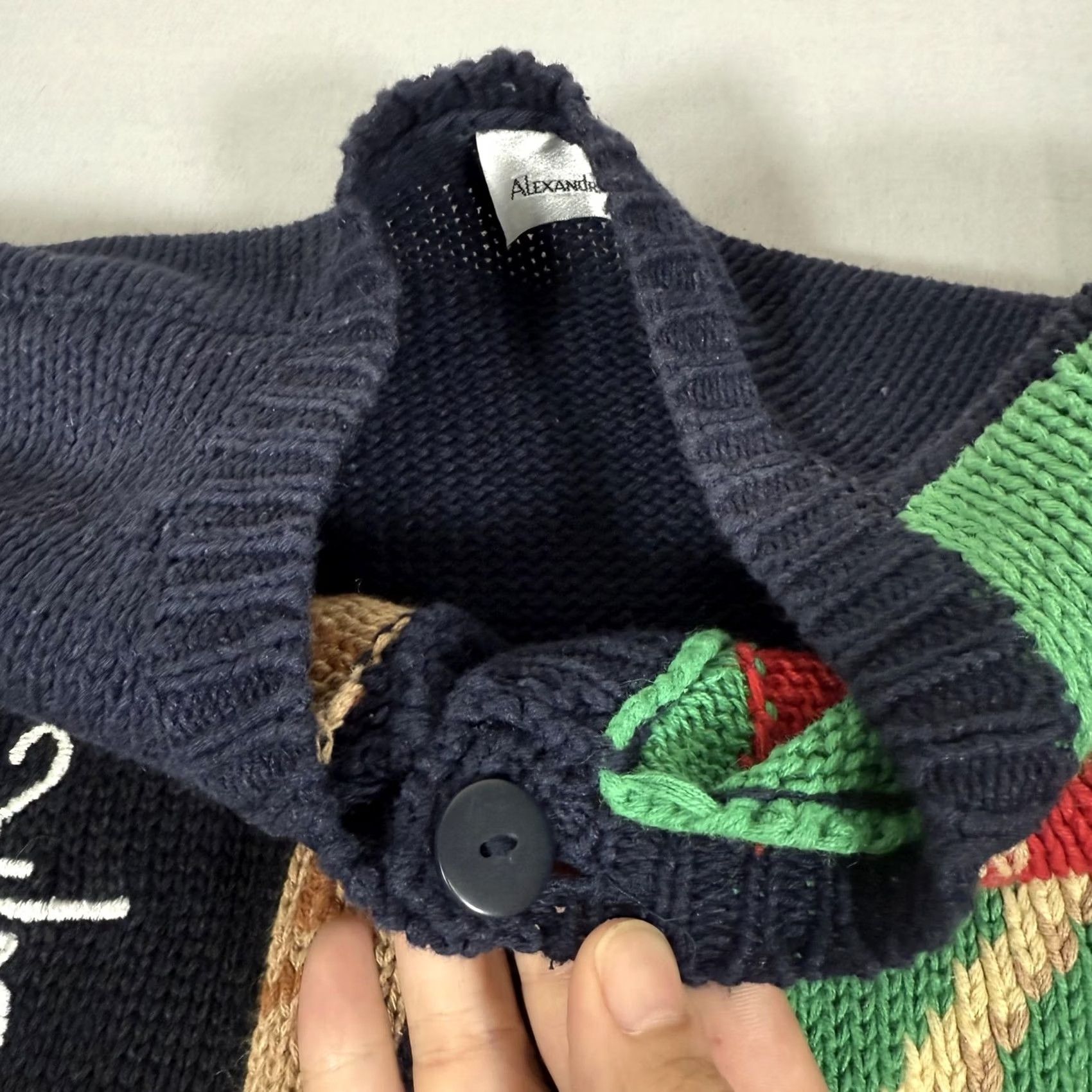 Vintage VINTAGE Alexandra Bartlett Sweater Womens Small School Teacher Owl Cardigan Bear Menus Size S / US 4 / IT 40 - 6 Thumbnail