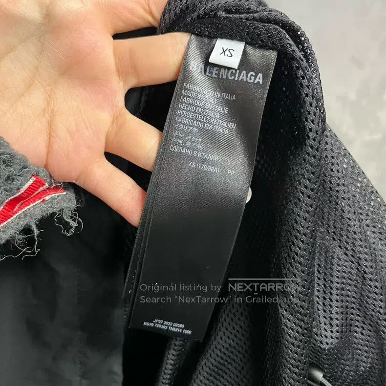 Balenciaga Balenciaga Black Logo Lettering Printed Zipper Jacket Size US XS / EU 42 / 0 - 3 Thumbnail