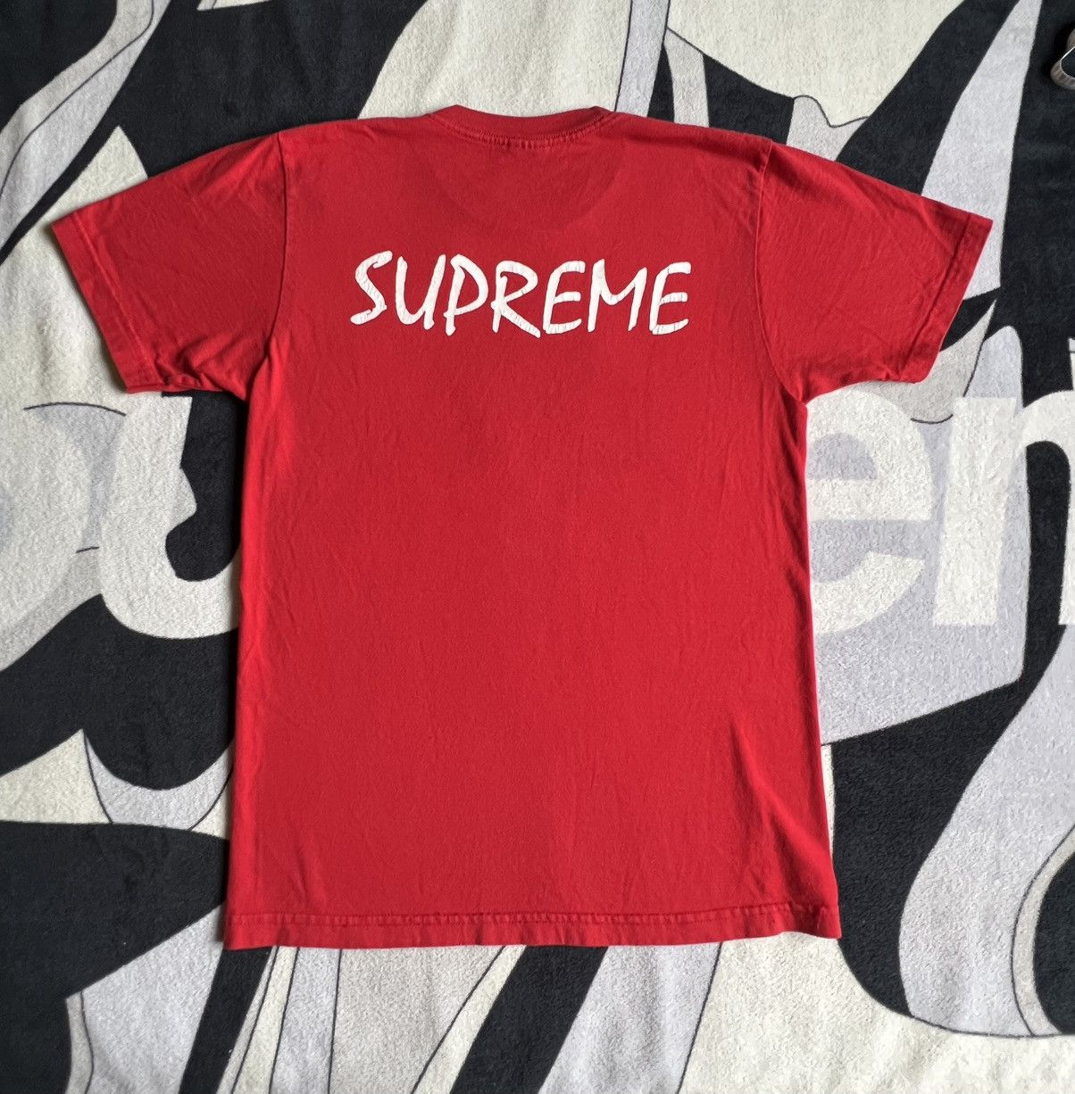 Supreme SS16 Supreme St Ides Tee Red Medium - Pre-Owned Size US M / EU 48-50 / 2 - 3 Thumbnail