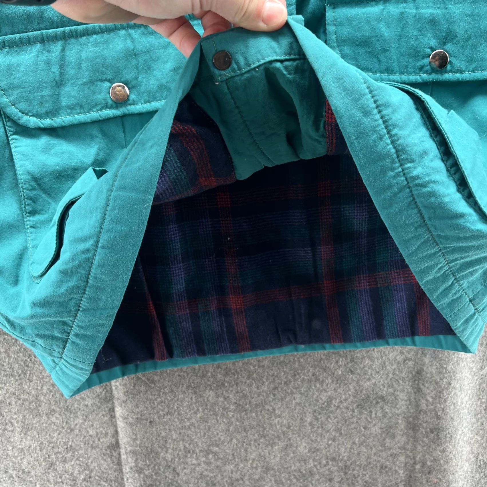 Pendleton VINTAGE Pendleton Jacket Women L Hooded Thinsulate Plaid 90s USA Size L / US 10 / IT 46 - 7 Thumbnail