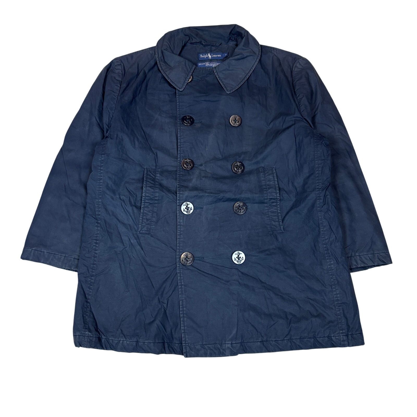 Vintage Vintage Ralph Lauren Double Breasted Peacoat Jacket m Size US M / EU 48-50 / 2 - 1 Thumbnail