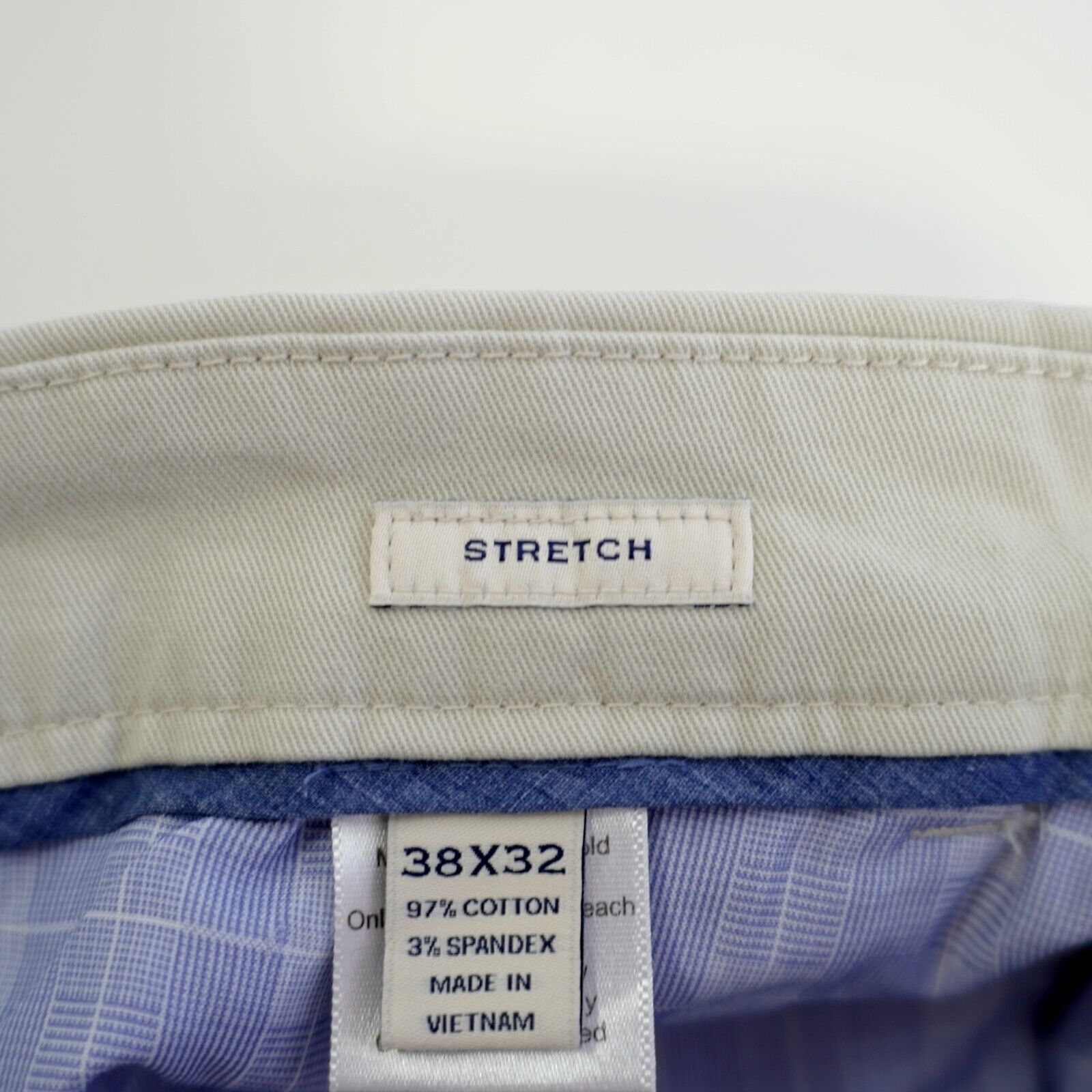 Joseph Abboud NEW Joseph Abboud Stretch Cotton Gray Cream 38/32 Chino Pant Size US 38 / EU 54 - 3 Thumbnail