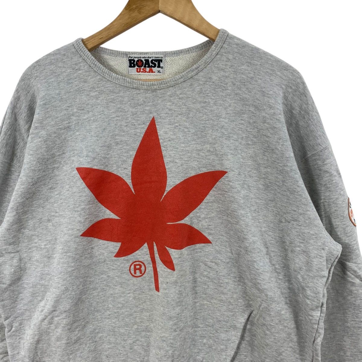 Vintage Vintage 90’ BOAST USA Tennis Team Double Sided Sweatshirt Size US XL / EU 56 / 4 - 6 Thumbnail