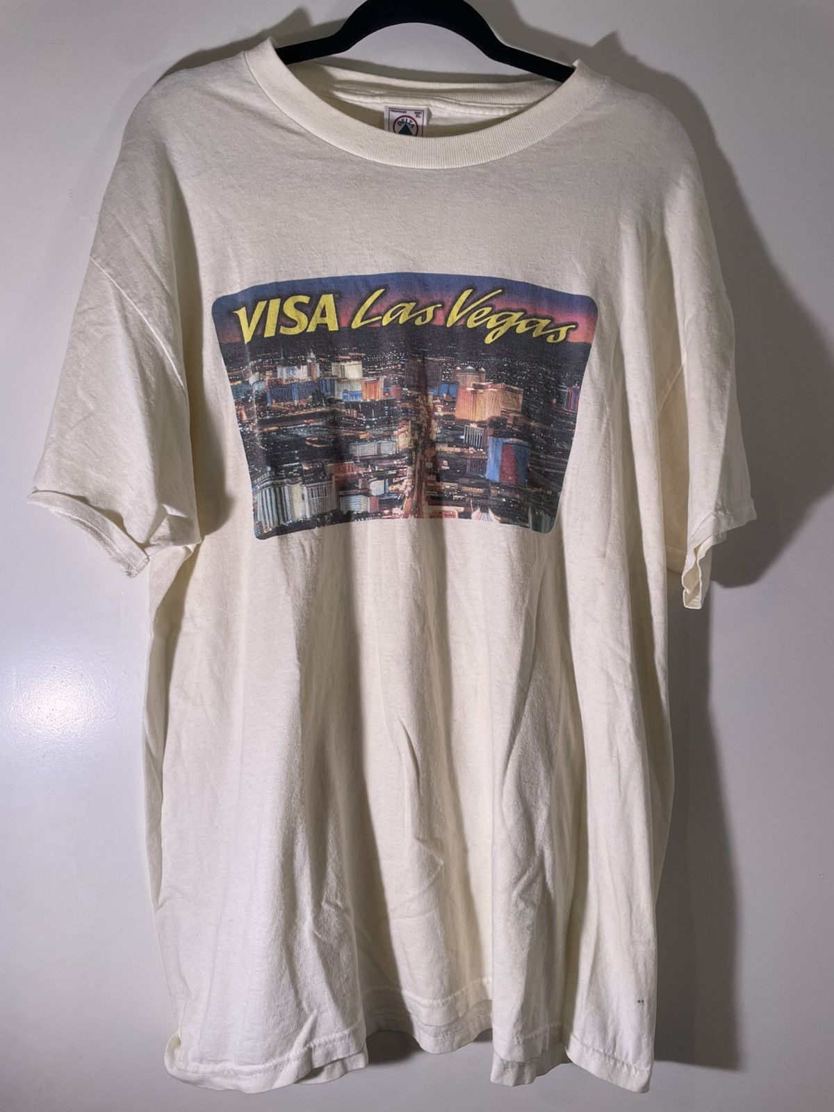 Vintage 90’s 2000’s Y2K VTG Vintage Viva Las Vegas VISA Card T Shirt Size US XL / EU 56 / 4 - 1 Thumbnail
