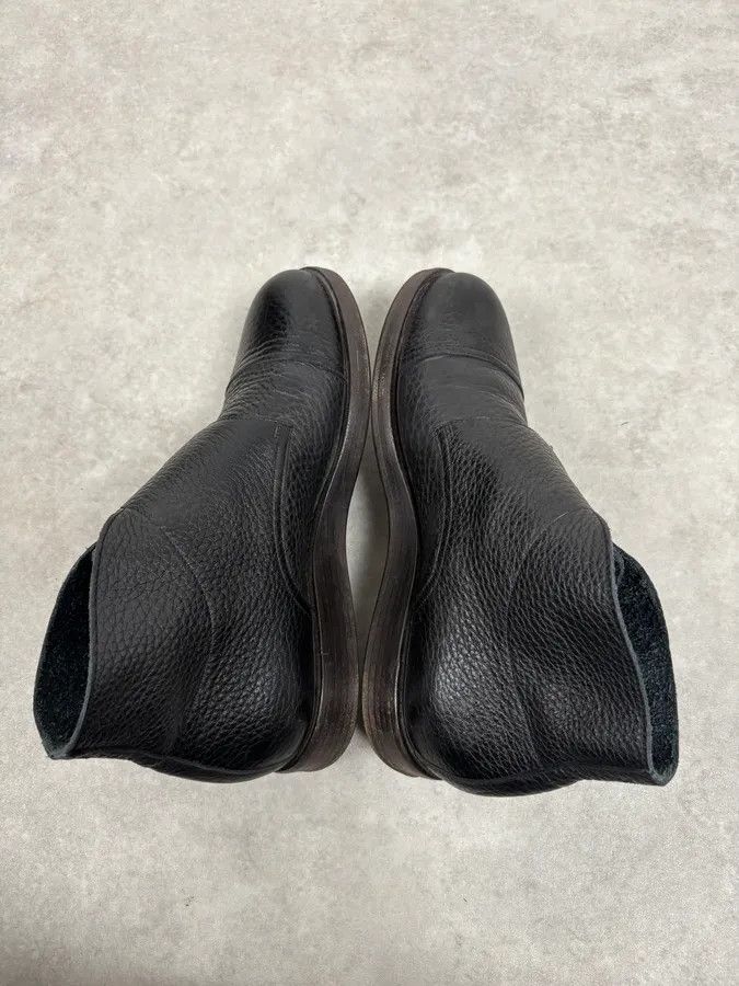 Emporio Armani 2010s Emporio Armani Black Buckle Leather Grained Boots Size US 6 / EU 39 - 5 Thumbnail