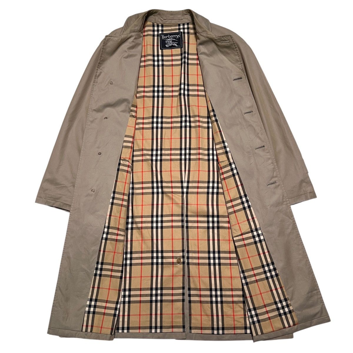 Burberry Vintage Burberrys Trenchcoat Nova Check Rich Brown Biege Size US M / EU 48-50 / 2 - 15 Thumbnail