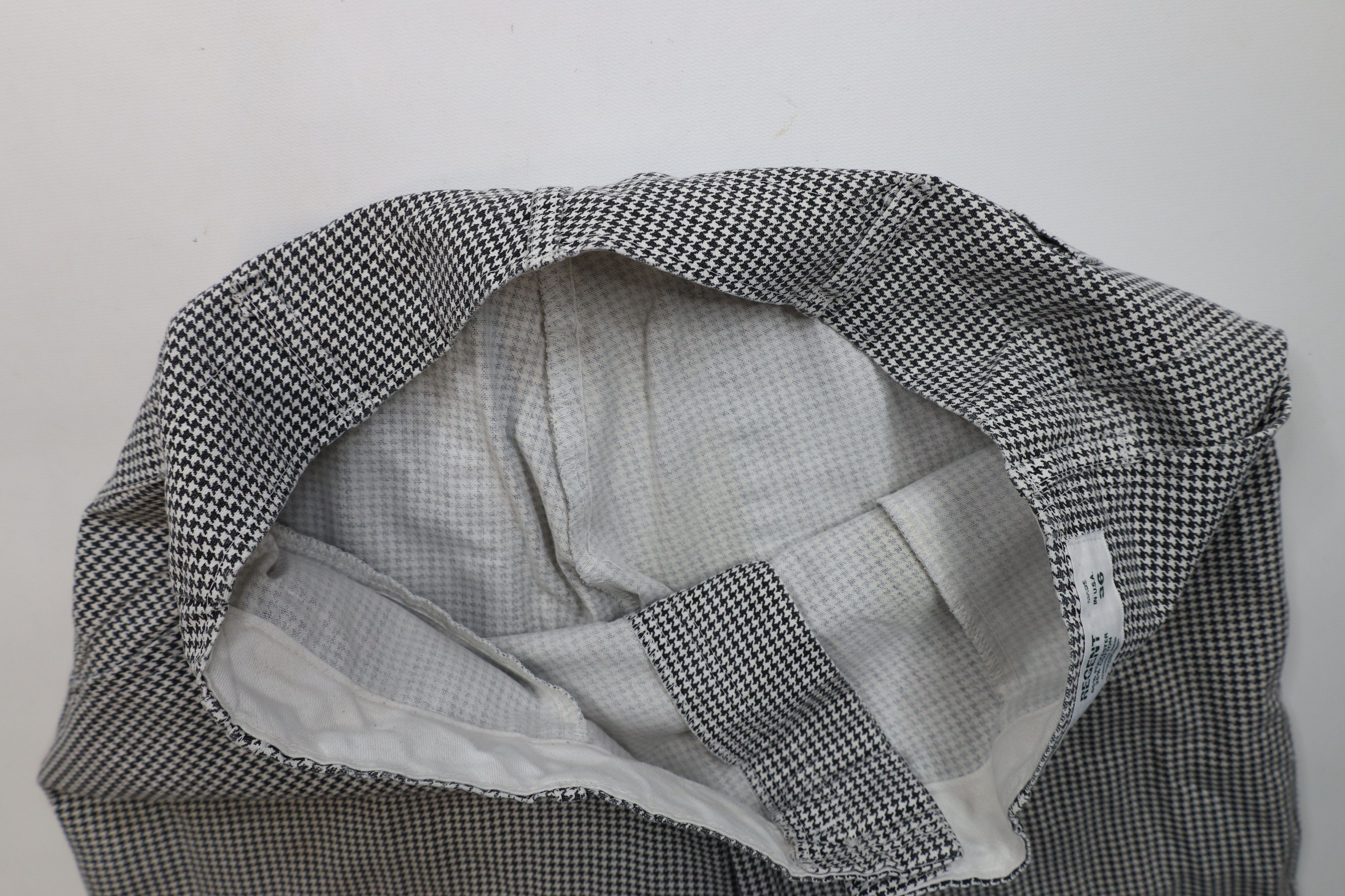 Vintage Vintage 70s Streetwear Houndstooth Wide Leg Pants USA Size US 36 / EU 52 - 10 Thumbnail