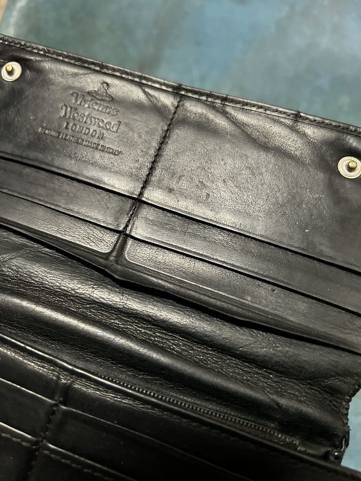 Vivienne Westwood London Orb Stamp Leather Black Long Wallet Size ONE SIZE - 11 Thumbnail