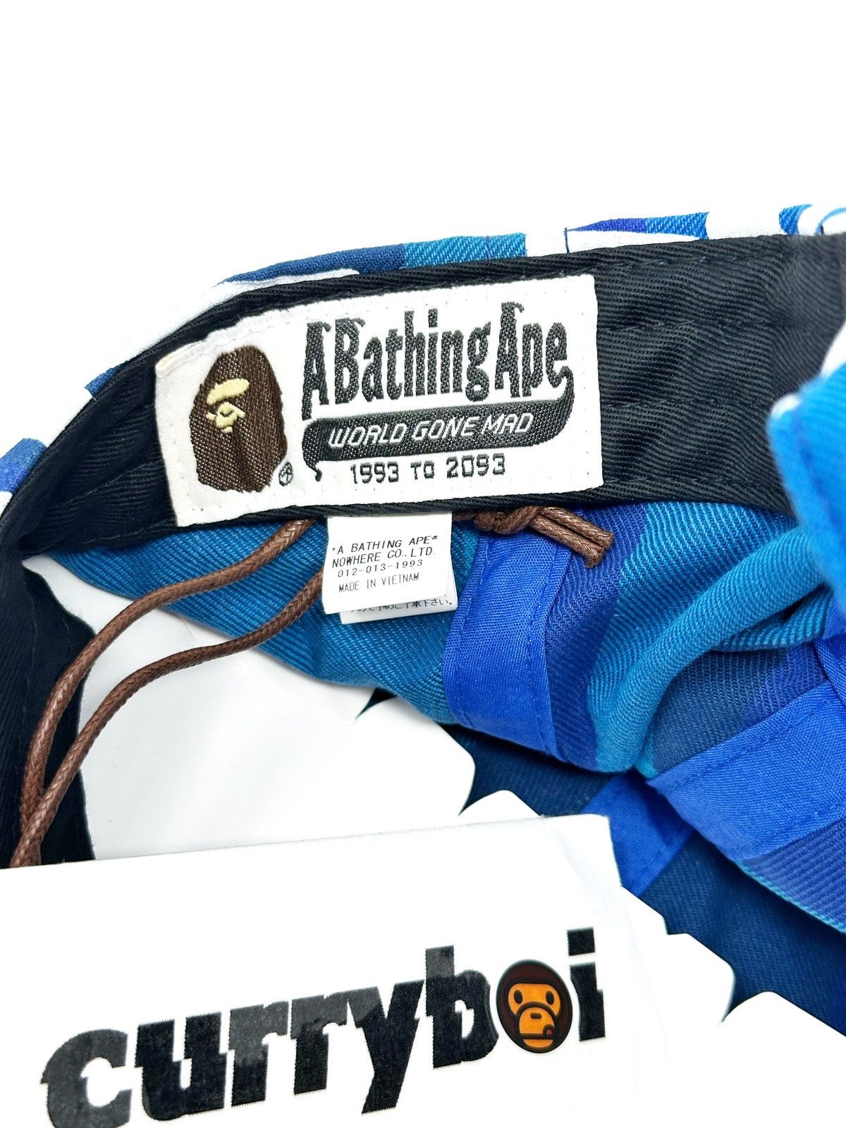 Bape BAPE Graffiti Check Panel Cap Blue Size ONE SIZE - 6 Thumbnail