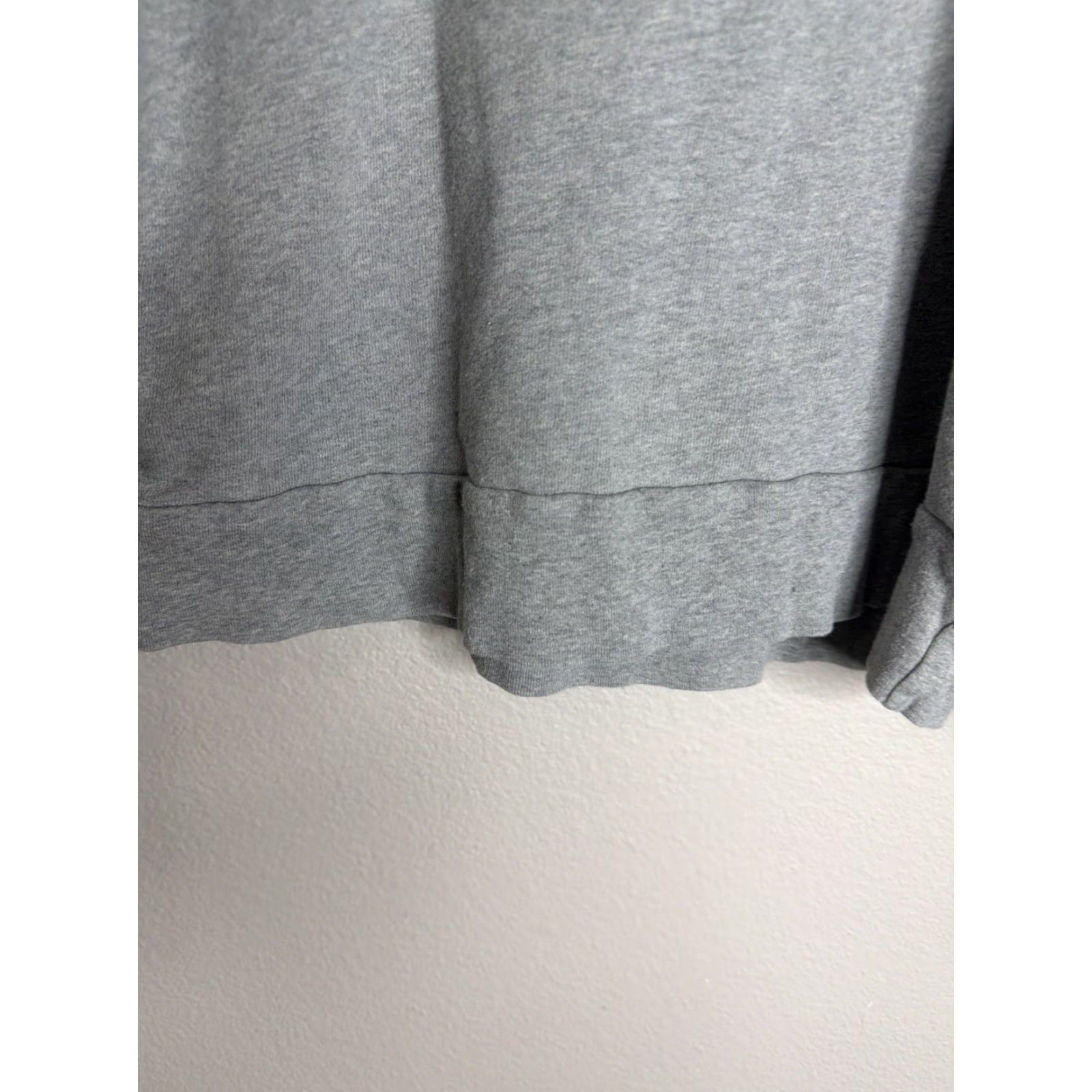 MOTHER Mother Sweatshirt Womens L Gray Fleece Shoulder Pads 80s 90s University US Made Regular Crew Neck Pullover Activewear Shirt Size L / US 10 / IT 46 - 7 Thumbnail