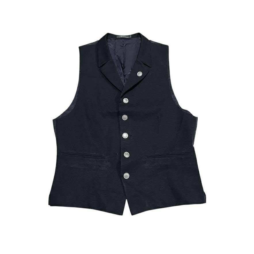 Yohji Yamamoto 🔥Vintage LQ Yohji Yamamoto Tuxedo Vest Chain Crazy Buttons Size US S / EU 44-46 / 1 - 4 Thumbnail