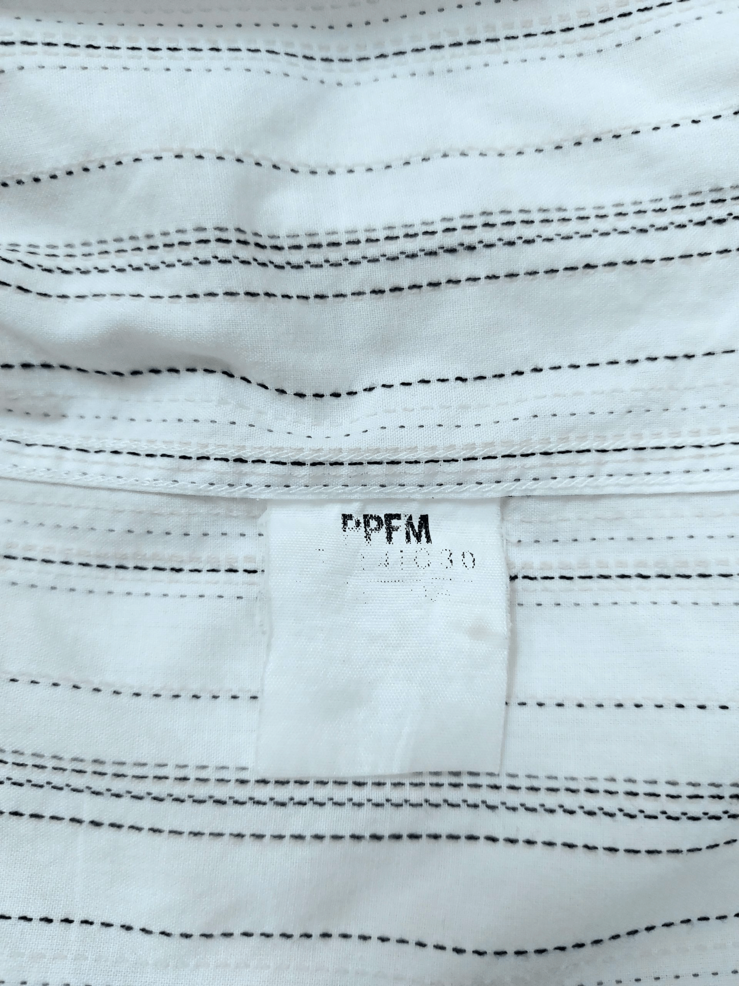 PPFM PPFM Striped V-neck Relaxed Cotton Shirts Size US M / EU 48-50 / 2 - 13 Thumbnail