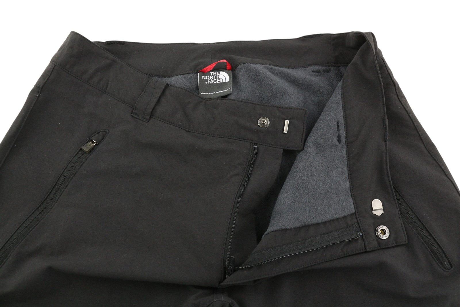 The North Face W34 Black Trekking Half Fleece Lined Zip Fly Trousers 83650 Size US 34 / EU 50 - 4 Thumbnail