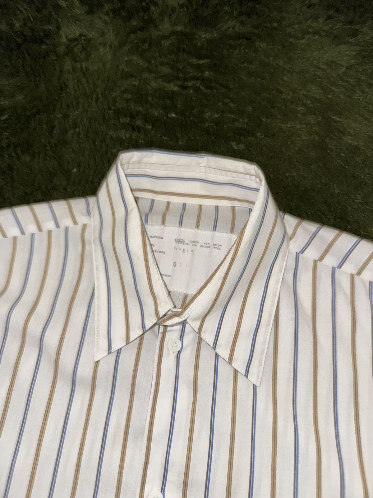 Camiel Fortgens [M] Camiel Fortgens Rough Cutting Stripe Cotton Shirt Size US M / EU 48-50 / 2 - 2 Thumbnail