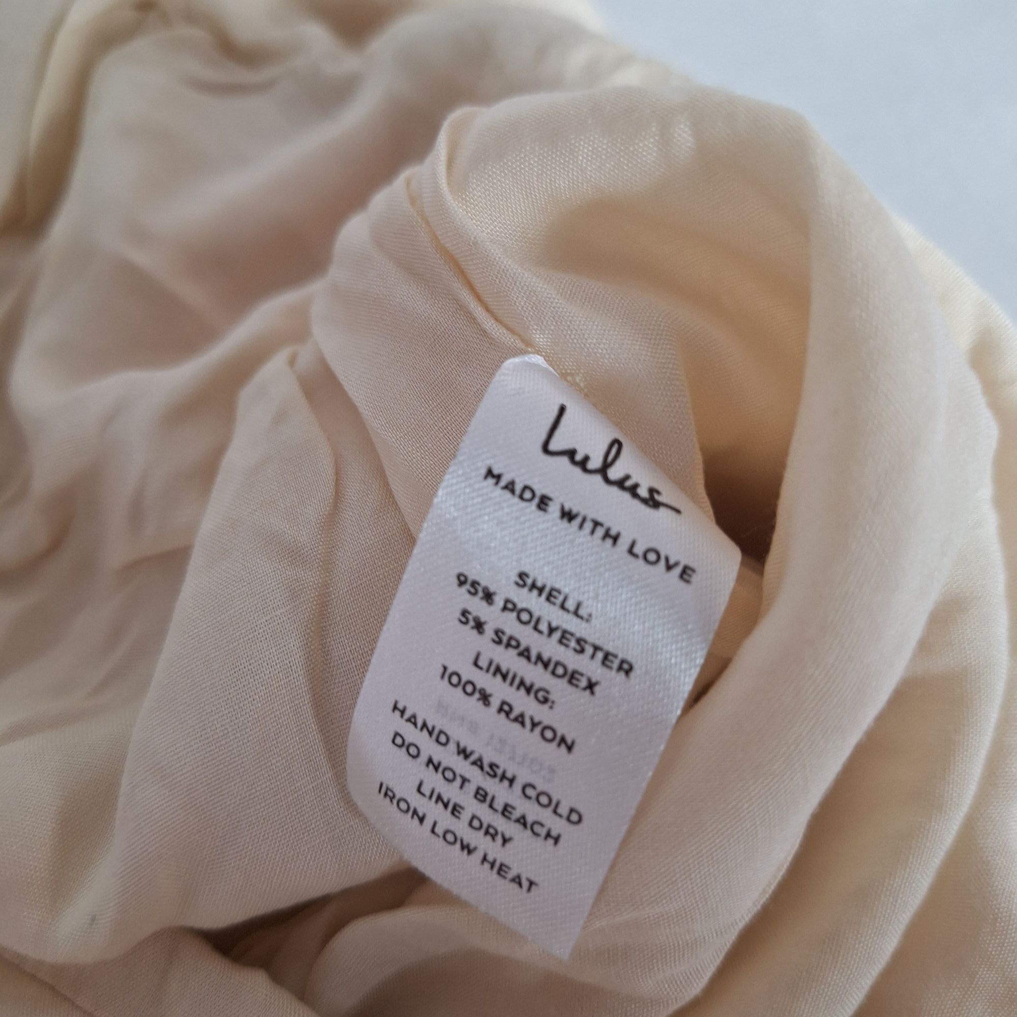 Lulus Lulus Champagne Satin Wide Leg Jumpsuit Size L Open Back Tie Size L / US 10 / IT 46 - 4 Thumbnail