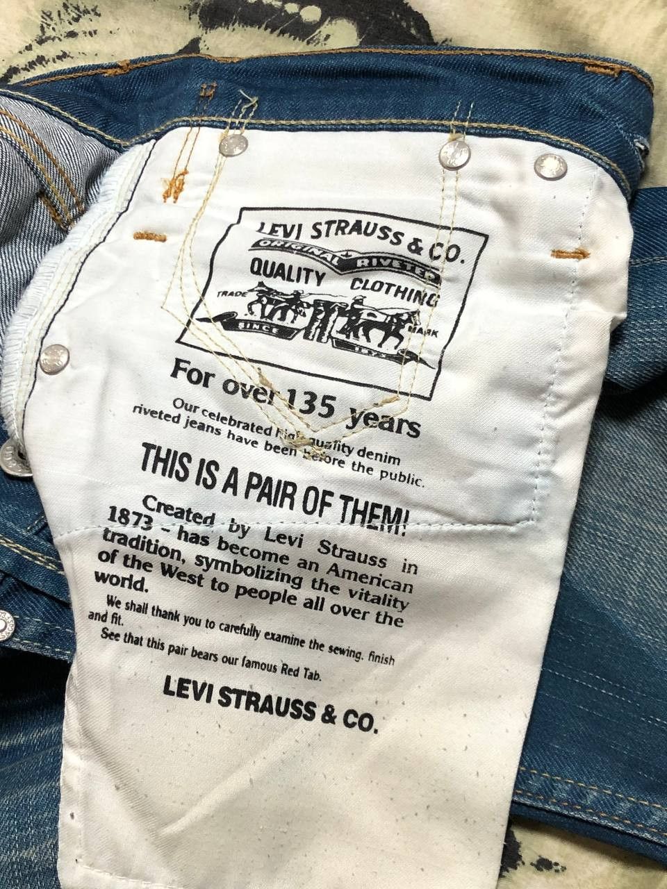 Levi's Vintage Thrashed Baggy Levi’s 519 Carpenter Jeans Size US 30 / EU 46 - 3 Thumbnail