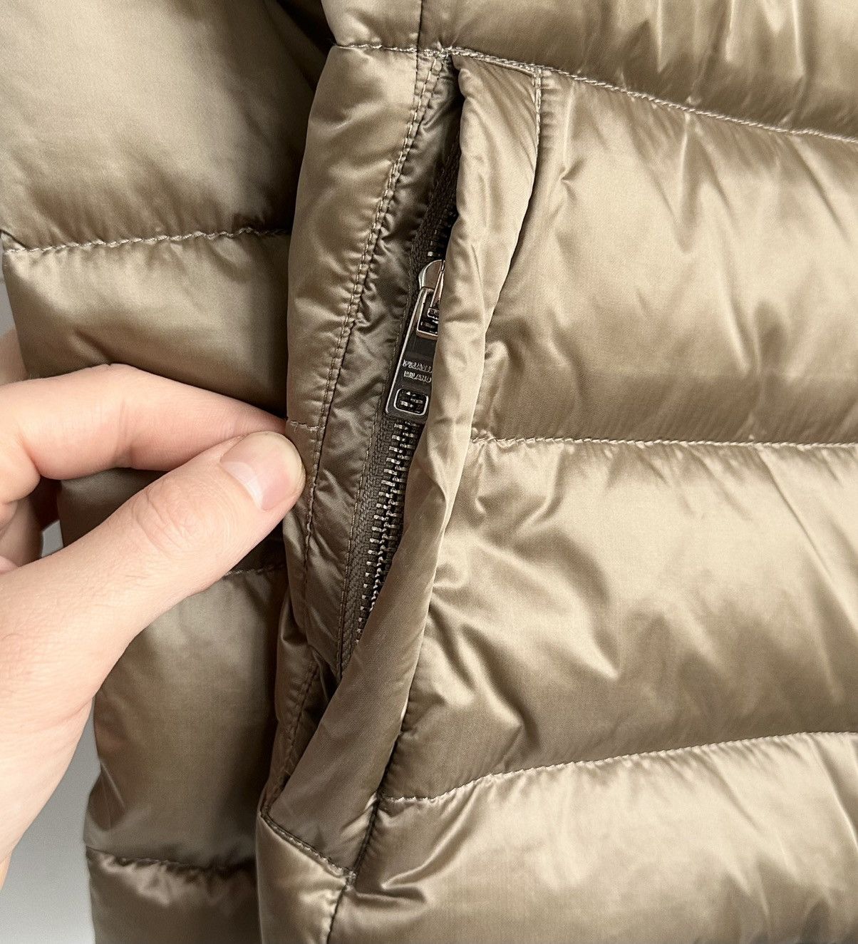 Prada Prada Women’s Down Jacket – Size 38 IT - Beige / Cream Size XS / US 0-2 / IT 36-38 - 4 Thumbnail