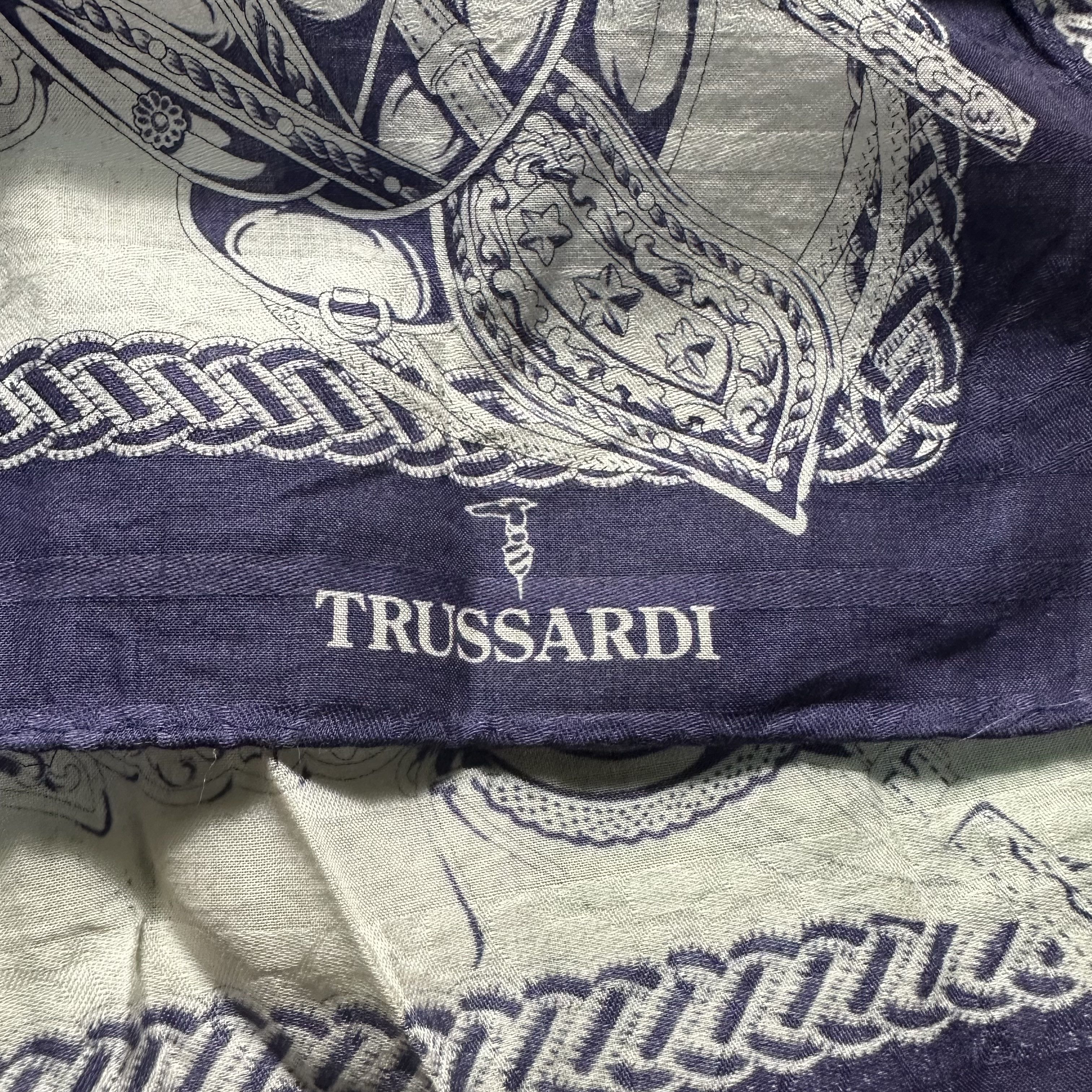 Trussardi × Vintage 🔥RARE🔥Trussardi Bandana Headband Neckerchief Handkerchief Size ONE SIZE - 3 Thumbnail