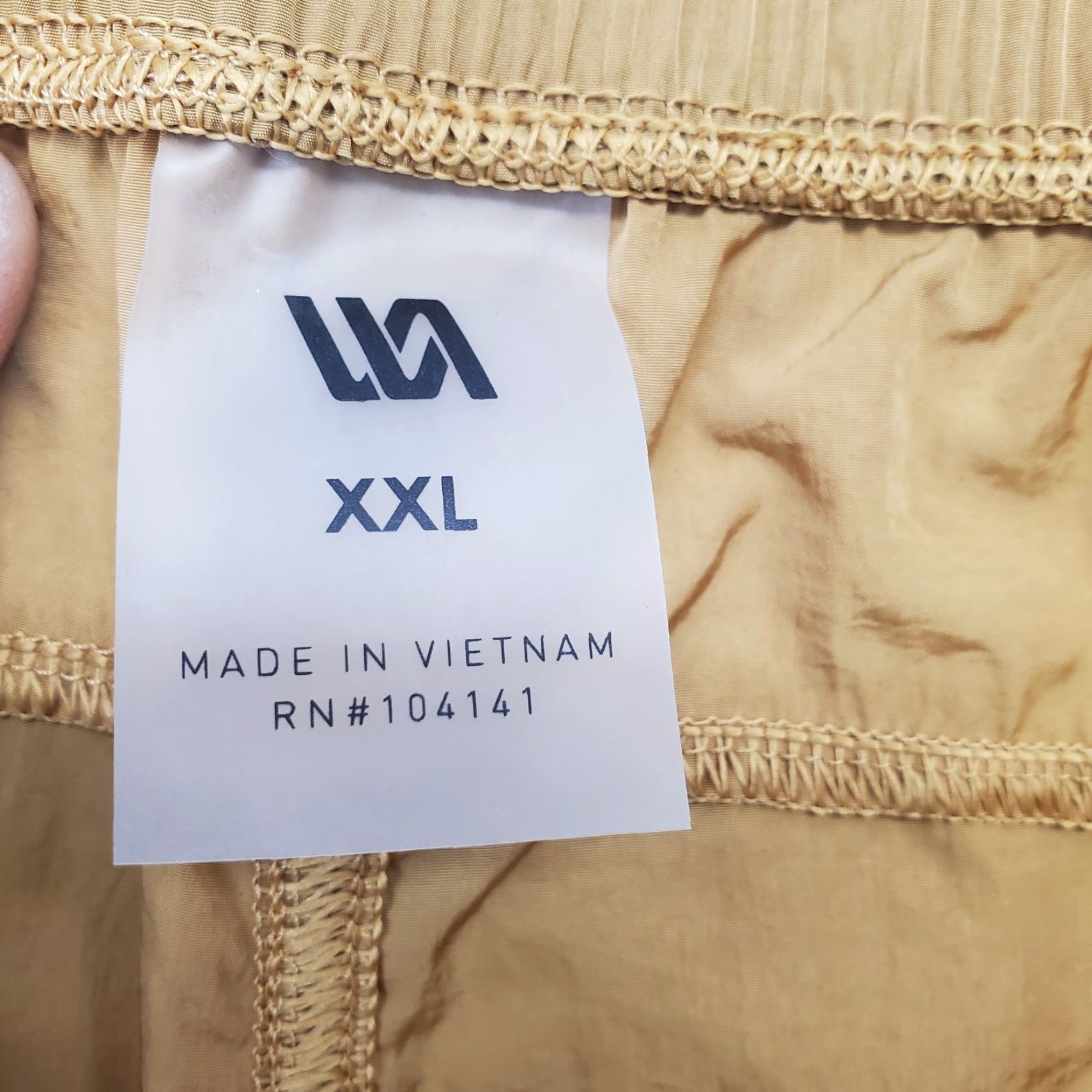 Vintage VRST Mens XXL Tan All-In Unlined Athletic Shorts with Zippered Pocket, 50+UV Protection, 7.5" Inseam, 21.5" Waist, 100% Nylon, Regular Size, Outdoor Size US 39 - 6 Thumbnail