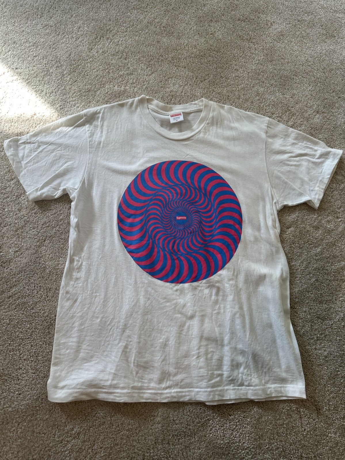 Supreme x Spitfire Classic Swirl White Tee