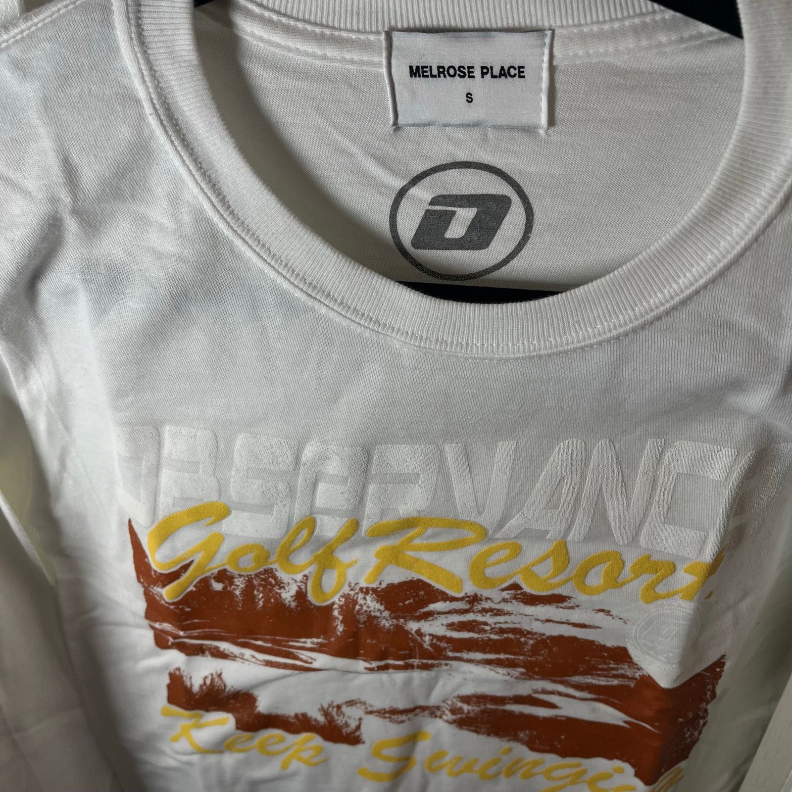 Melrose •NEW• MELROSE PLACE White Golf tee • Size Small Size US S / EU 44-46 / 1 - 1 Thumbnail