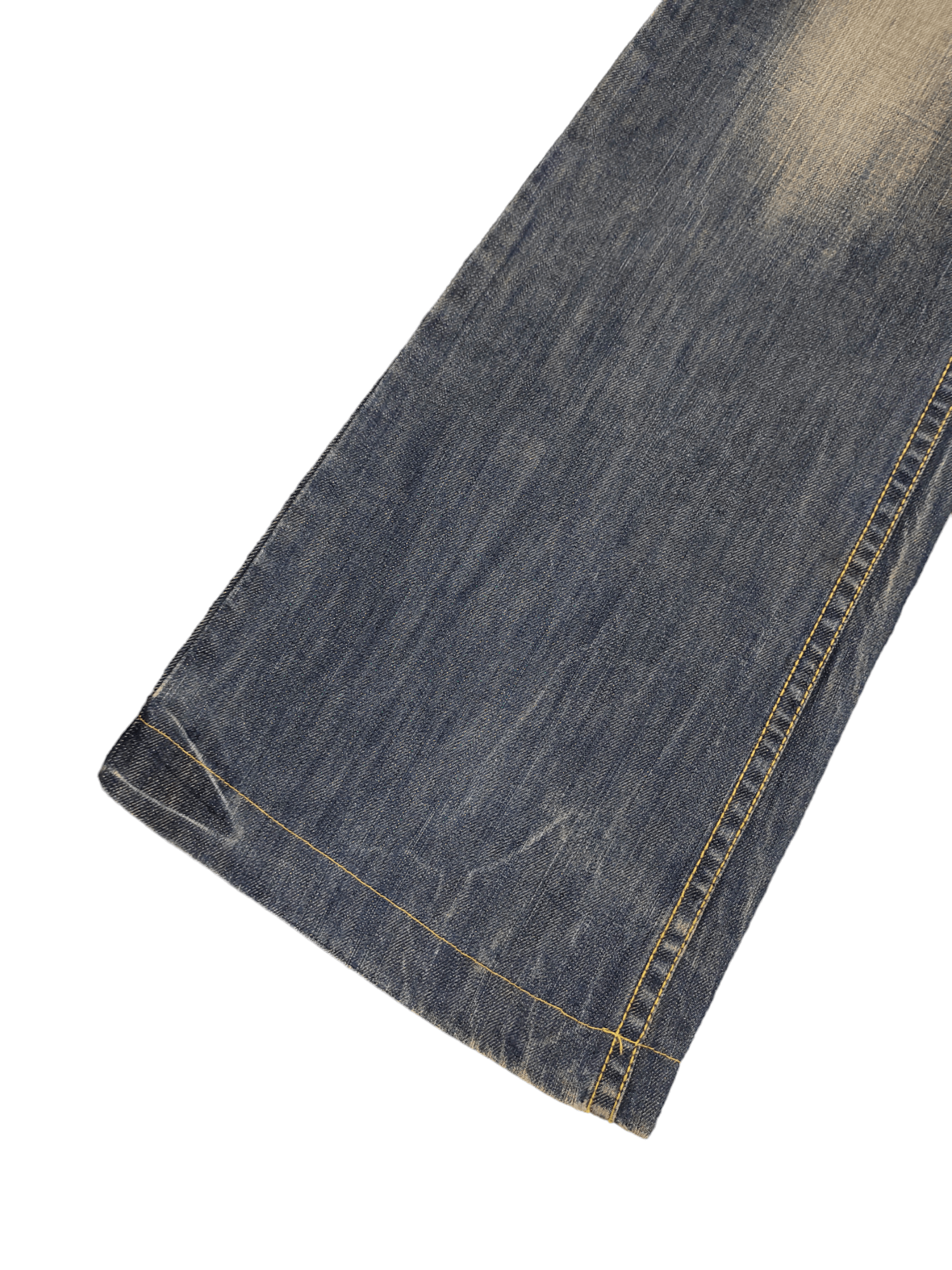 If Six Was Nine Baggy Flare Jeans Red Pepper Low Rise Faded Denim Bootcut Size US 27 - 18 Thumbnail