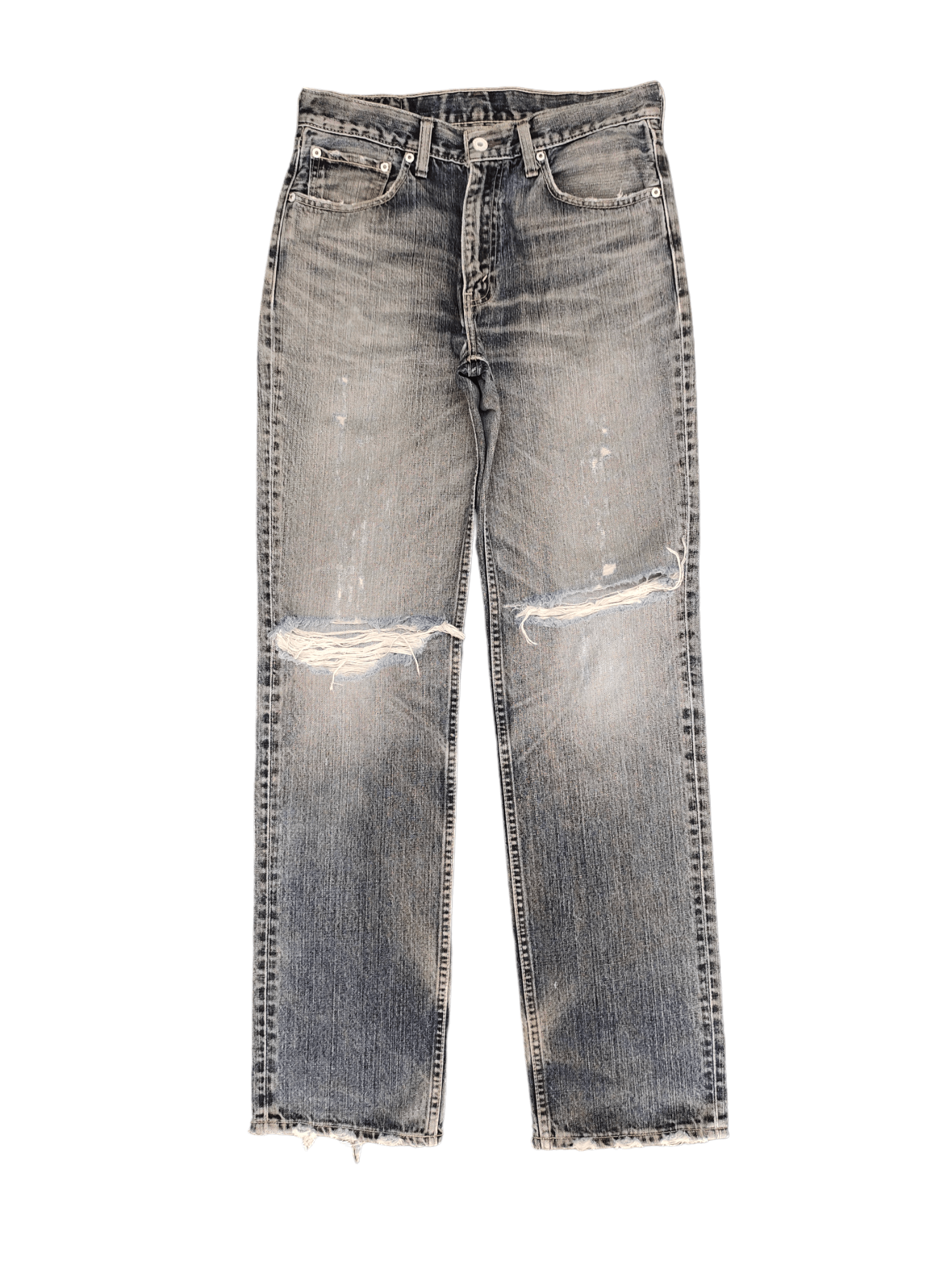 Levi's Vintage Levis Distress Faded Destroy Knee Denim Jeans Size US 32 / EU 48 - 1 Thumbnail