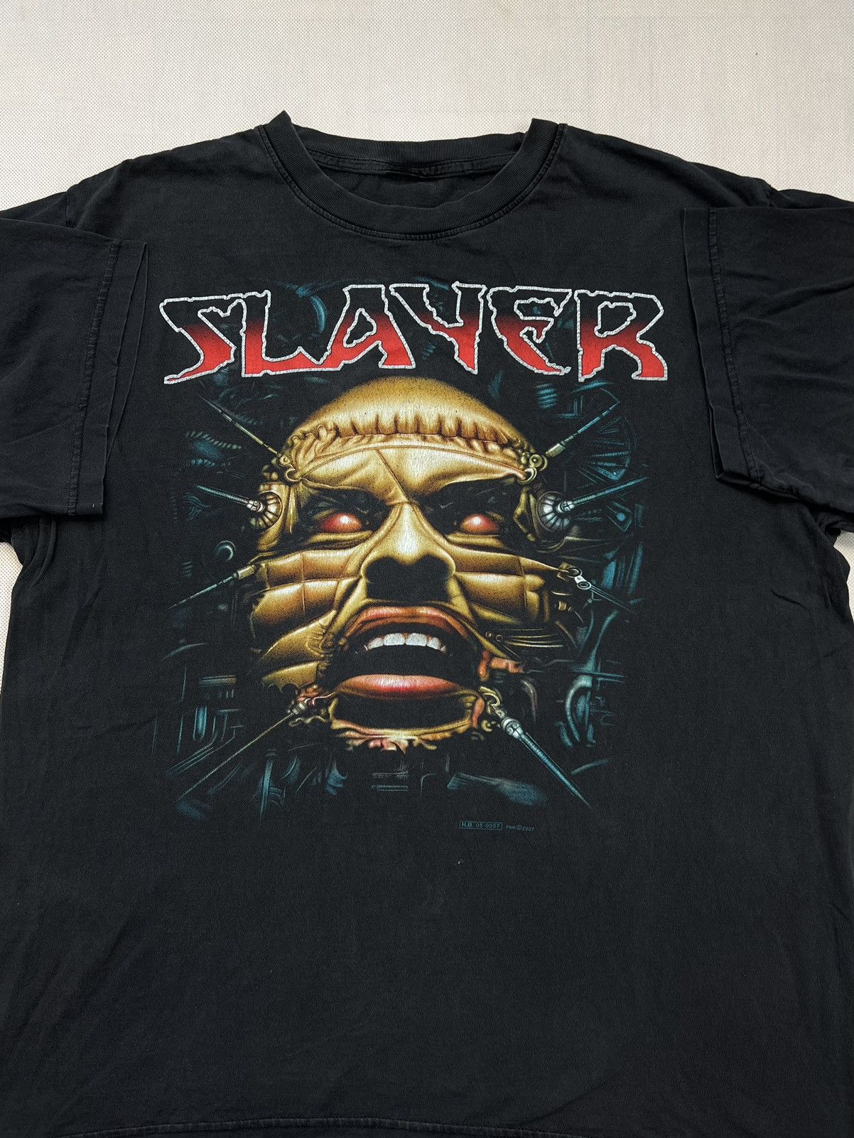 Band Tees × Slayer × Vintage Tshirt Slayer 2007 Vintage Print Band Tees Size US XL / EU 56 / 4 - 2 Thumbnail