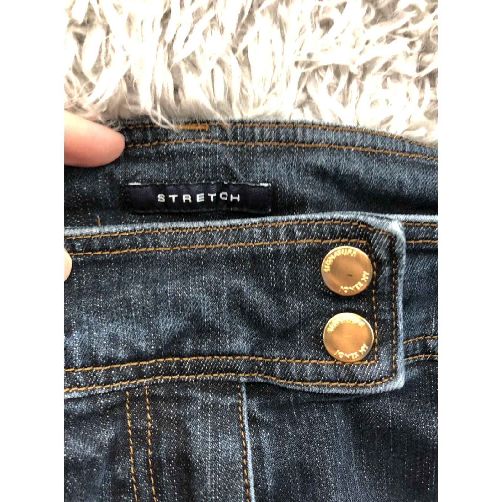 Jones New York Jones New York Shorts Bermuda Womens Size 12 Mid Rise Dark Wash Blue Denim Stretch Jeans Casual Women Size 34" / US 12 / IT 48 - 6 Thumbnail